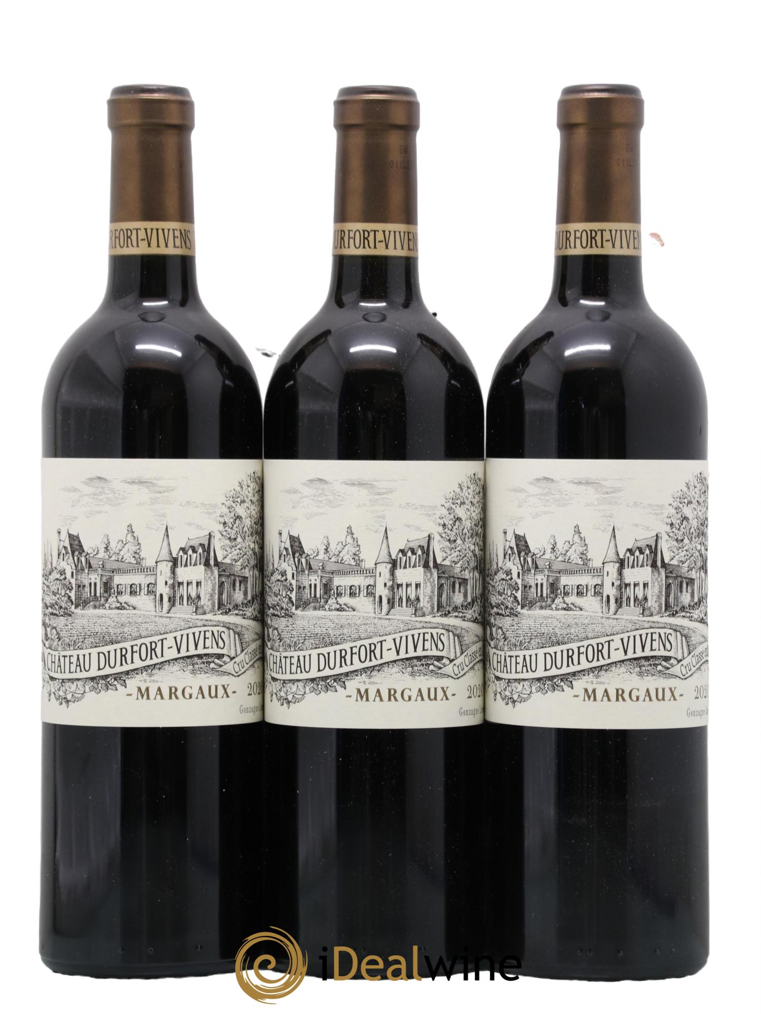 Château Durfort Vivens 2ème Grand Cru Classé 2020 - Lot de 6 bouteilles - 1