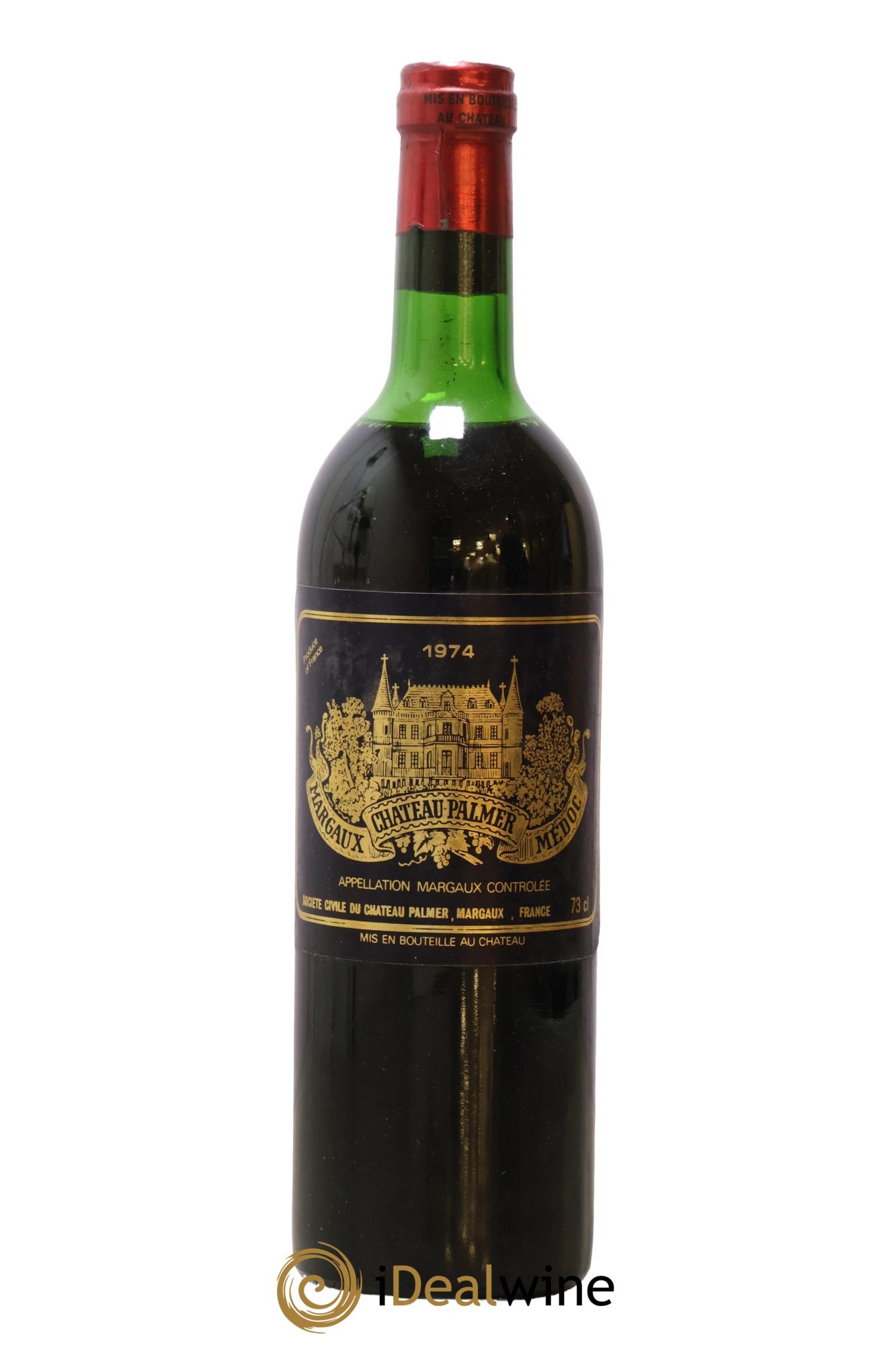 Château Palmer 3ème Grand Cru Classé 1974 - Lot de 1 bouteille - 0