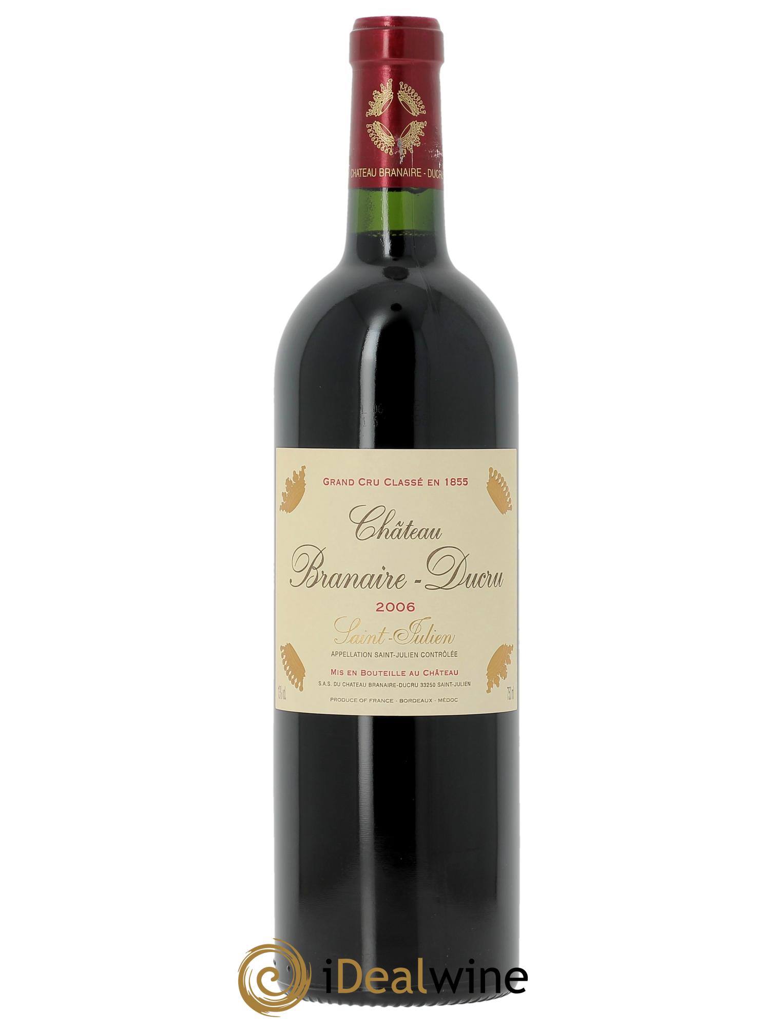 Château Branaire Ducru 4ème Grand Cru Classé (CBO à partir de 6 bts) 2006 - Lot de 1 bouteille - 0