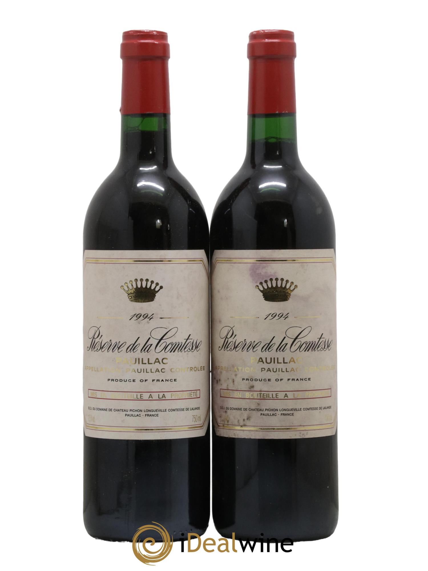 Réserve de la Comtesse Second Vin 1994 - Lotto di 2 bottiglie - 0