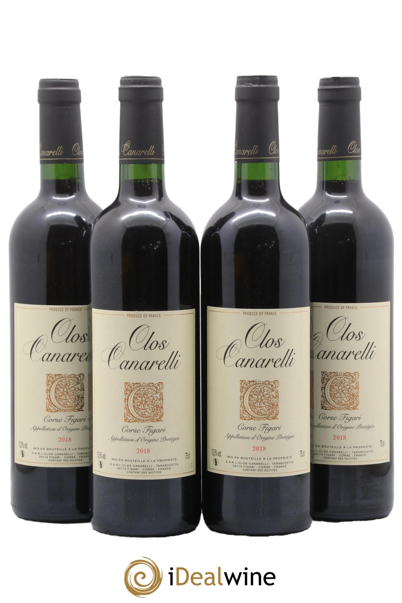 Figari Clos Canarelli 2018 - Lot of 4 bottles - 0