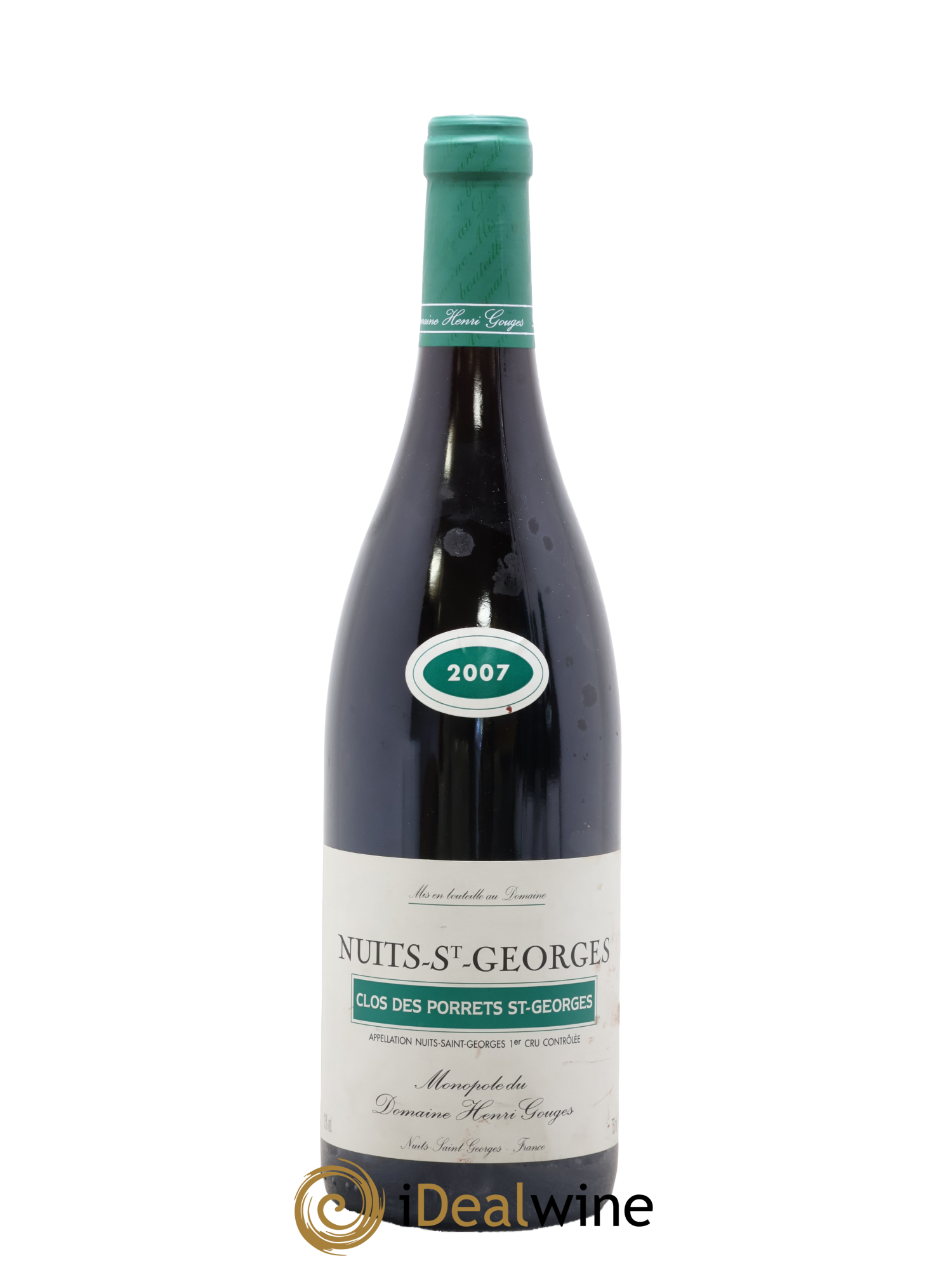 Nuits-Saint-Georges 1er Cru Clos des Porrets St Georges Henri Gouges 2007 - Lot de 1 bouteille - 0
