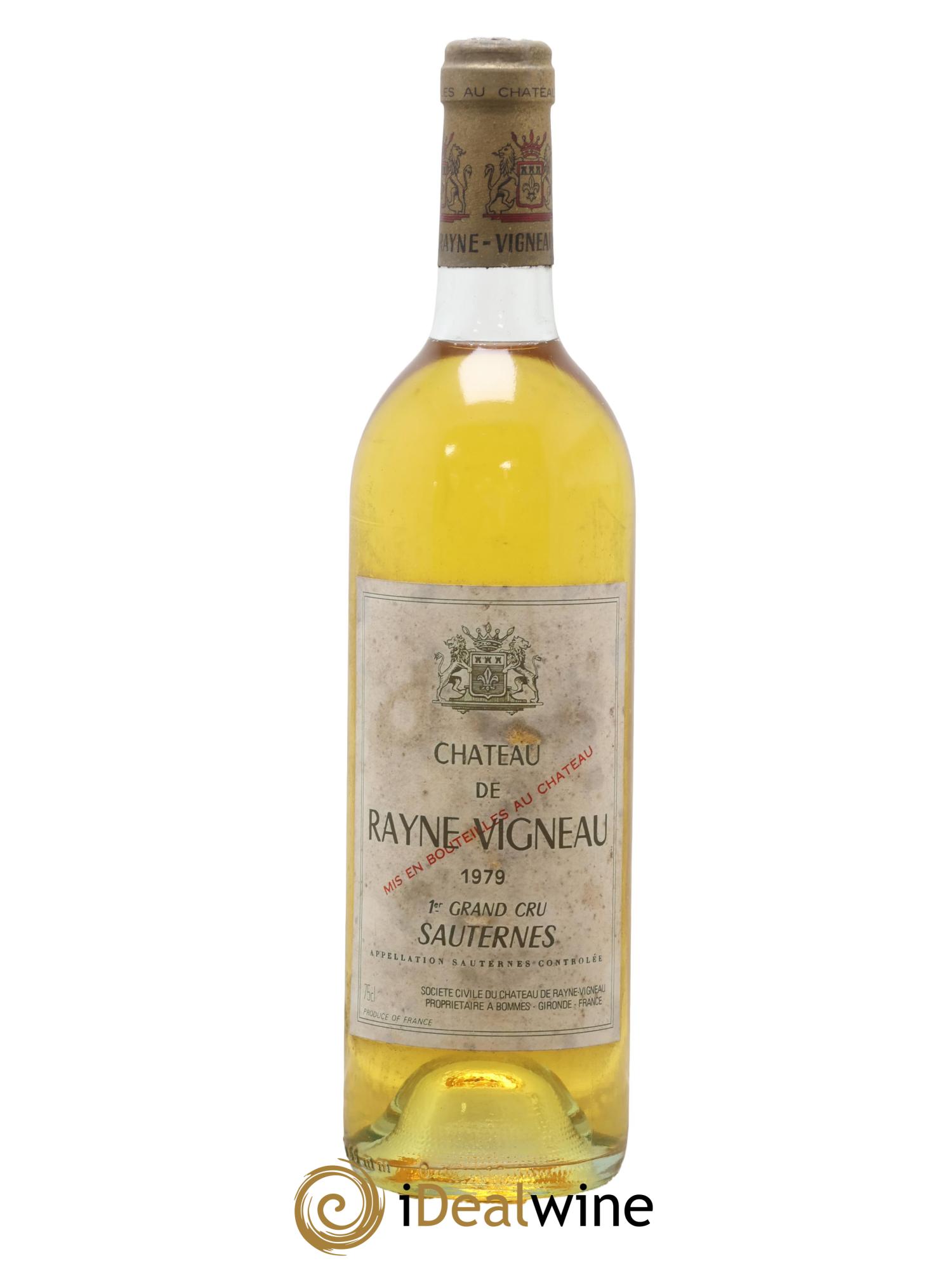 Château de Rayne Vigneau 1er Grand Cru Classé 1979 - Lot of 1 bottle - 0