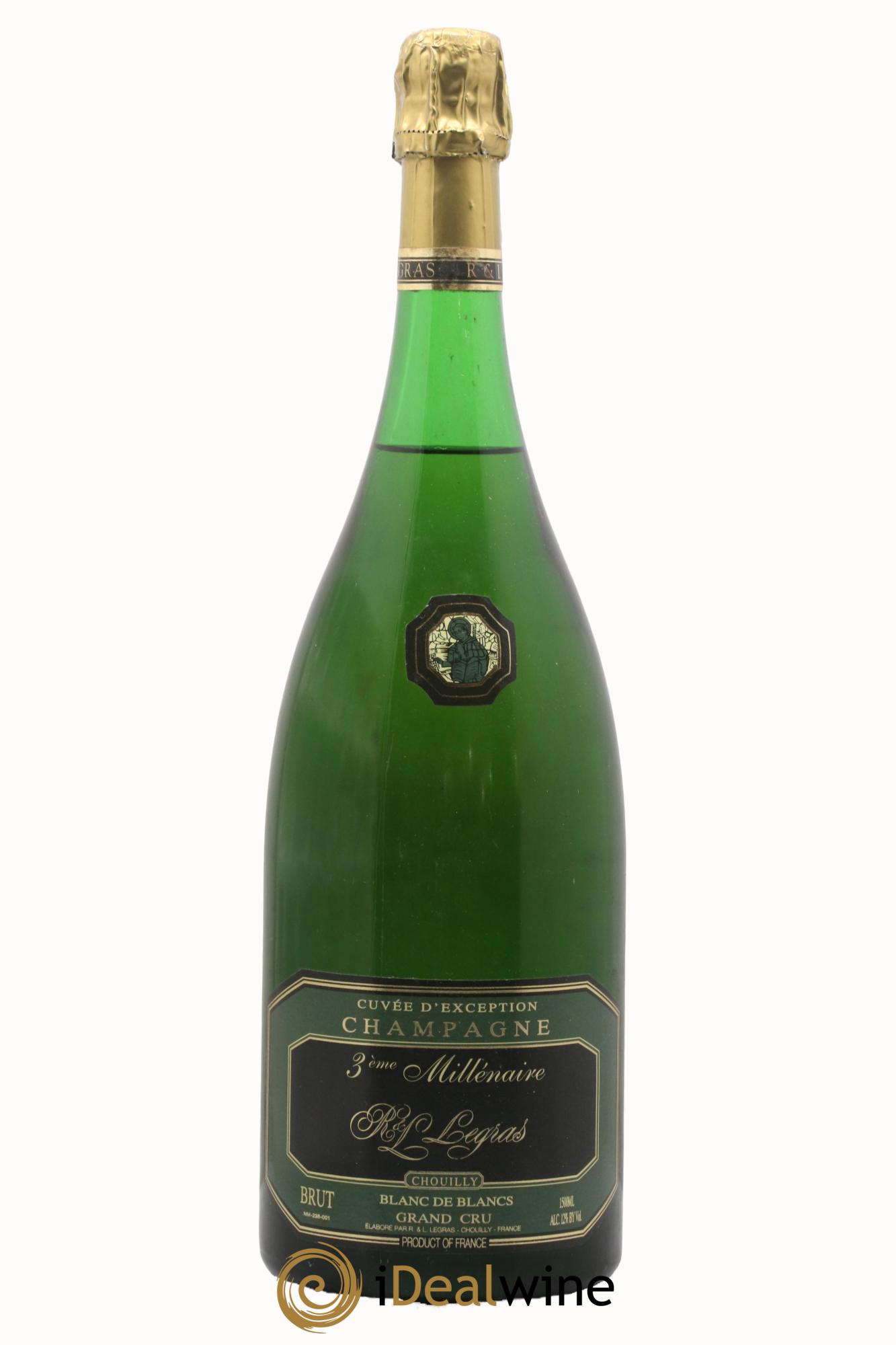 Champagne Cuvée D'Exception 3eme Millénaire R&L Legras - Lot of 1 magnum - 0