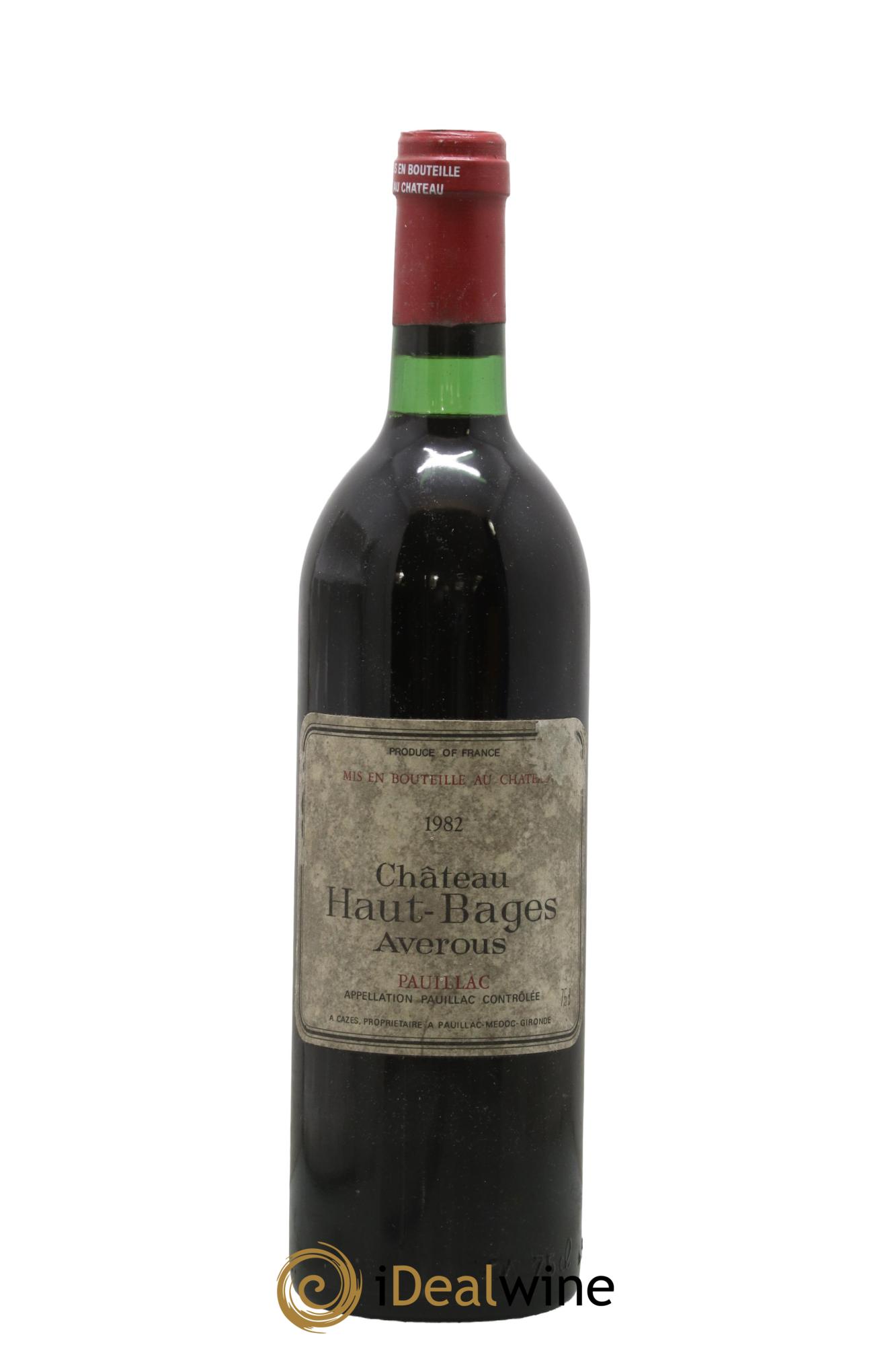 Château Haut Bages Averous Cru Bourgeois 1982 - Lot of 1 bottle - 0