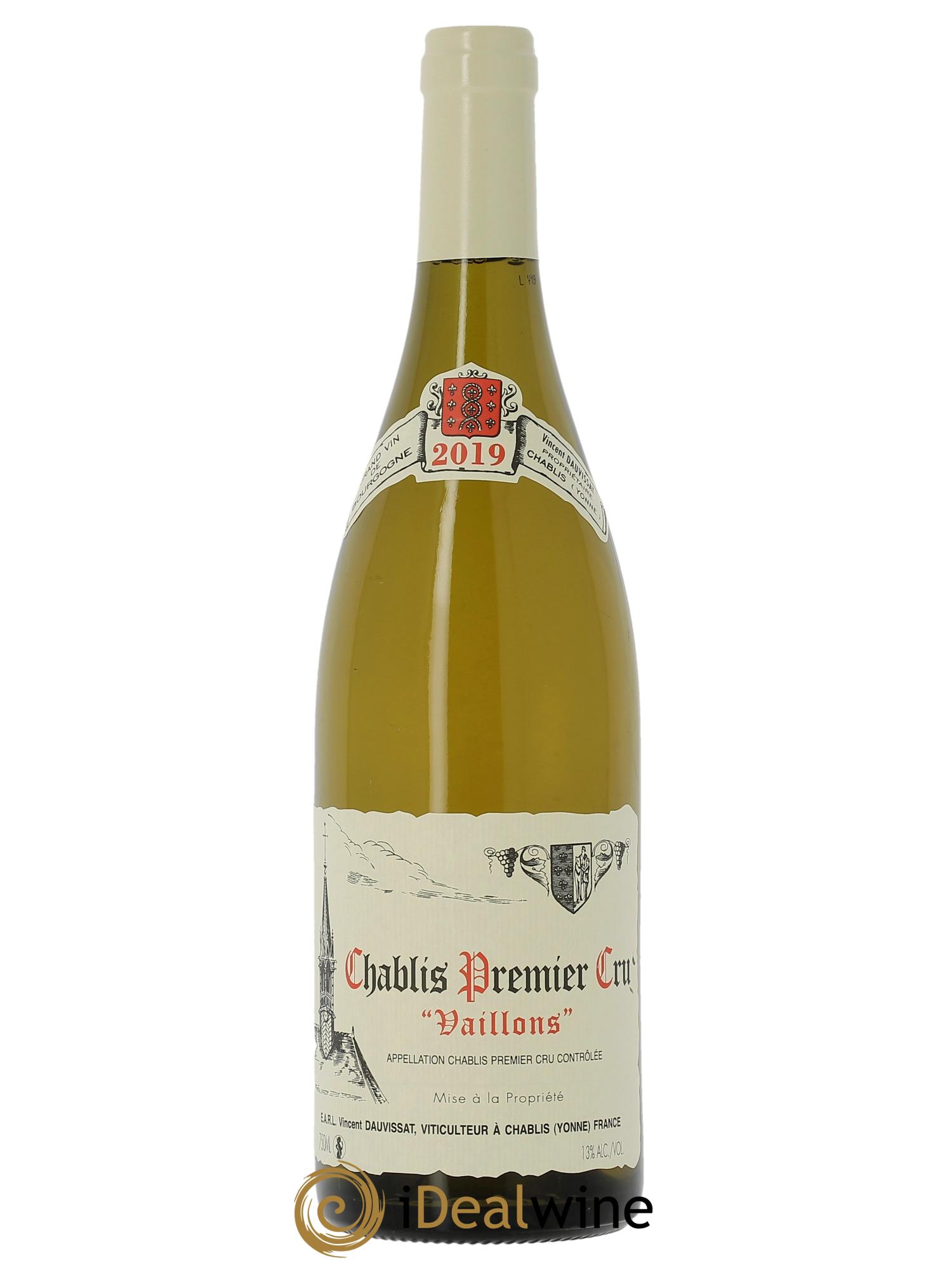 Chablis 1er Cru Vaillons Vincent Dauvissat (Domaine) 2019 - Lotto di 1 bottiglia - 0