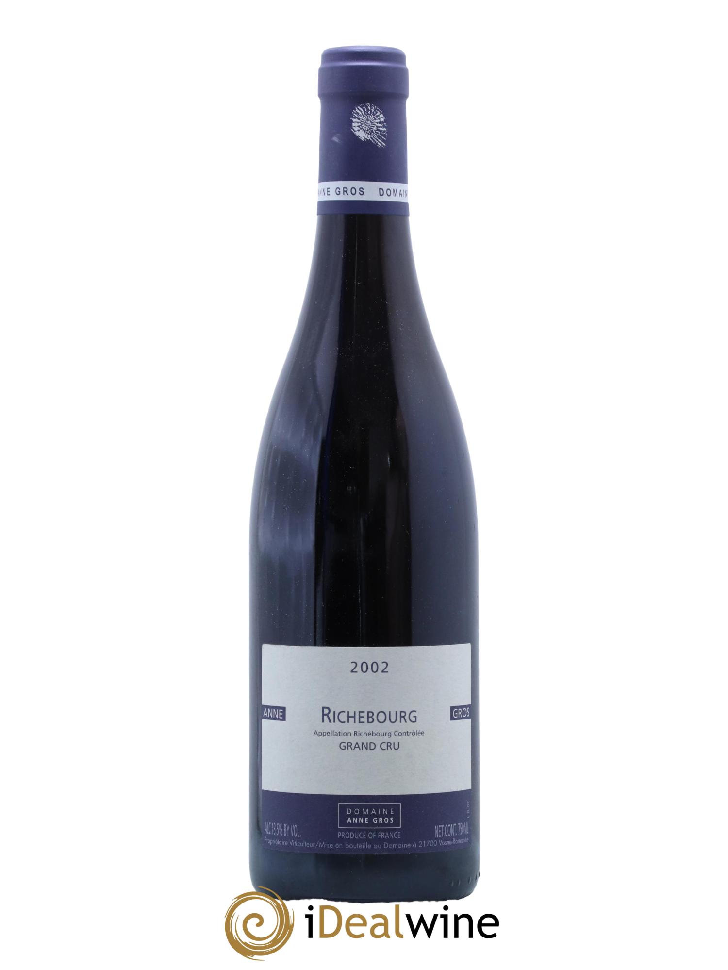 Richebourg Grand Cru Anne Gros 2002 - Lot de 1 bouteille - 0