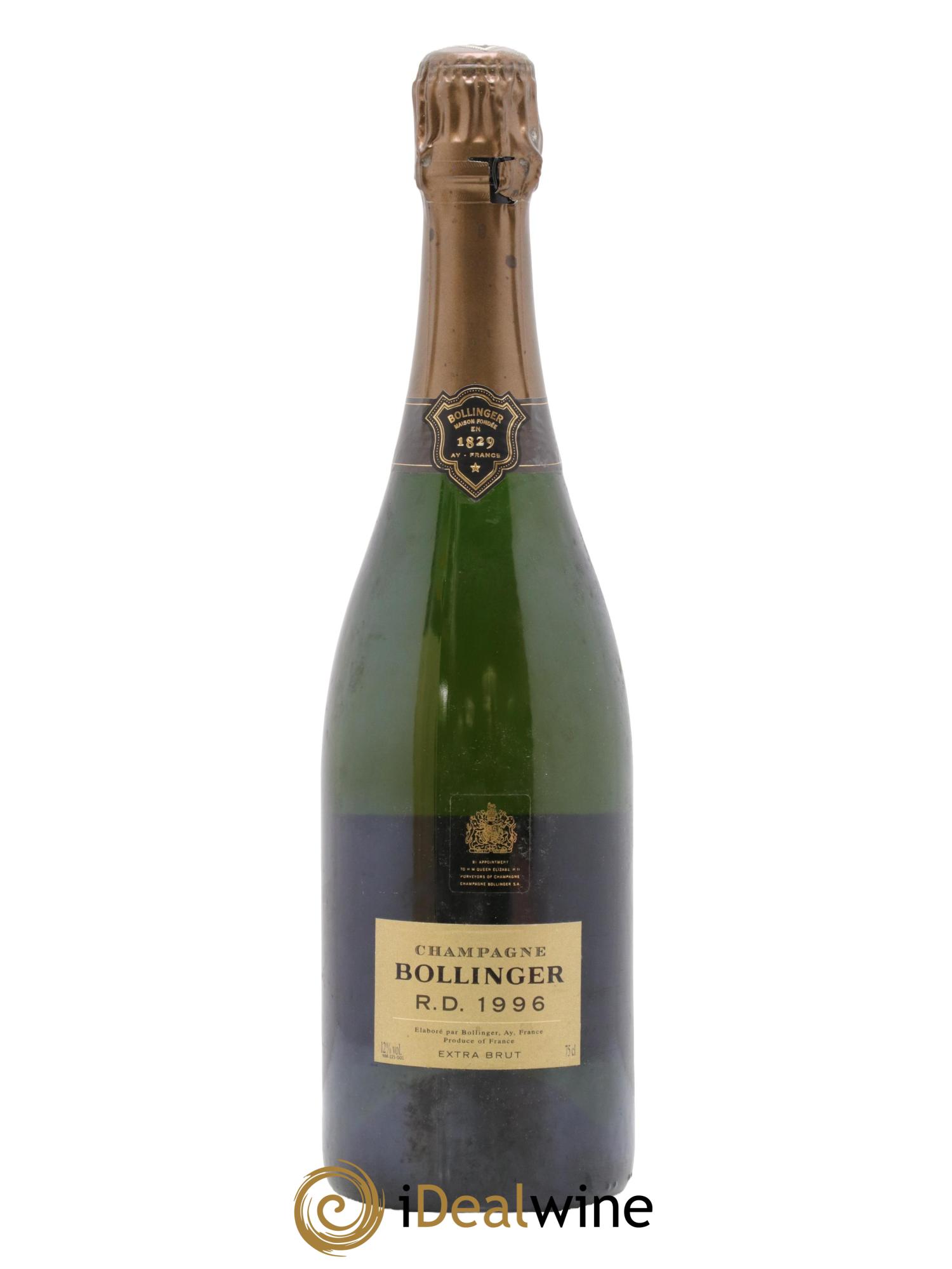 R.D. Extra-Brut Bollinger 1996 - Lot of 1 bottle - 1
