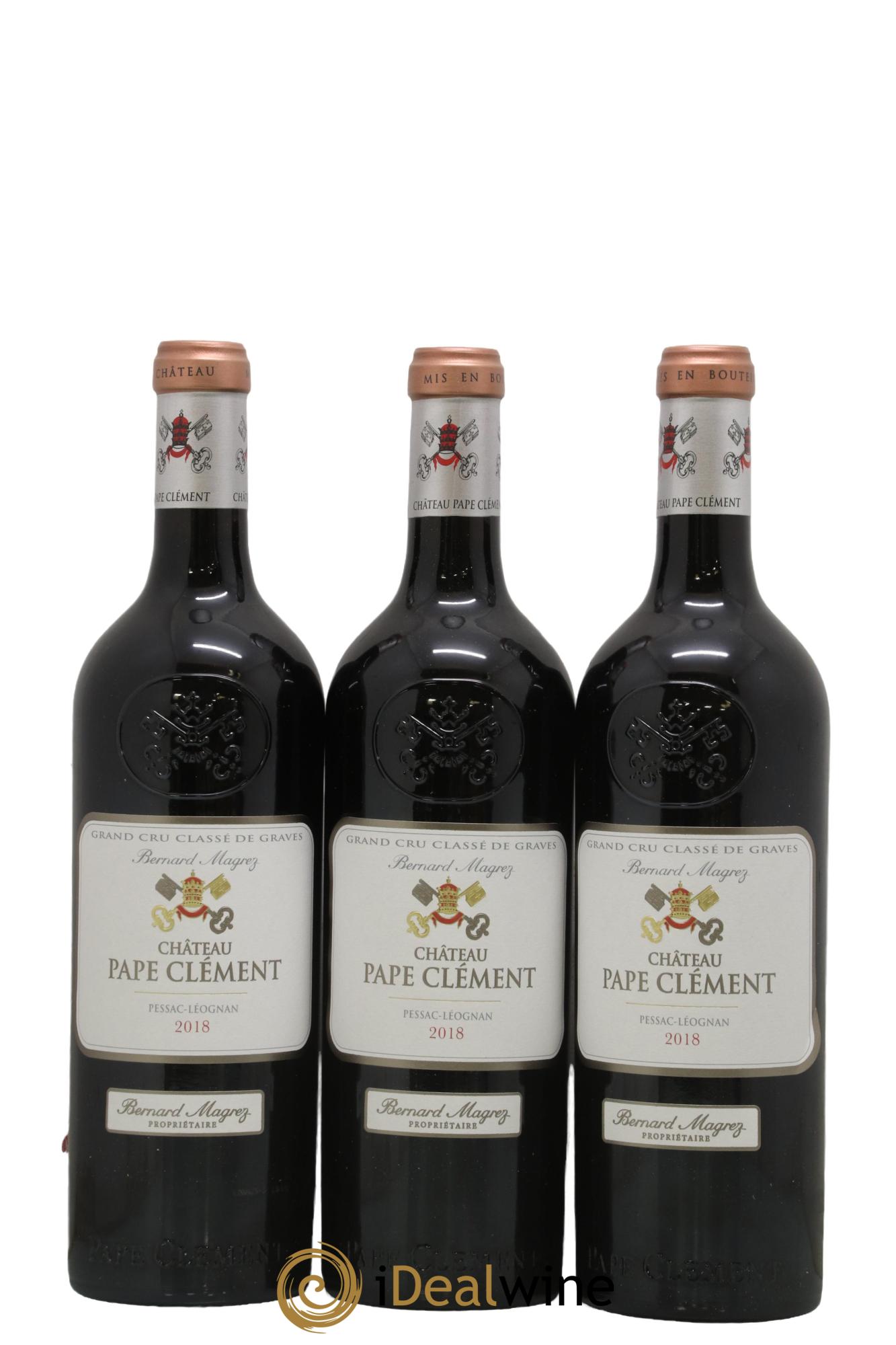 Château Pape Clément Cru Classé de Graves 2018 - Lot de 3 bouteilles - 0