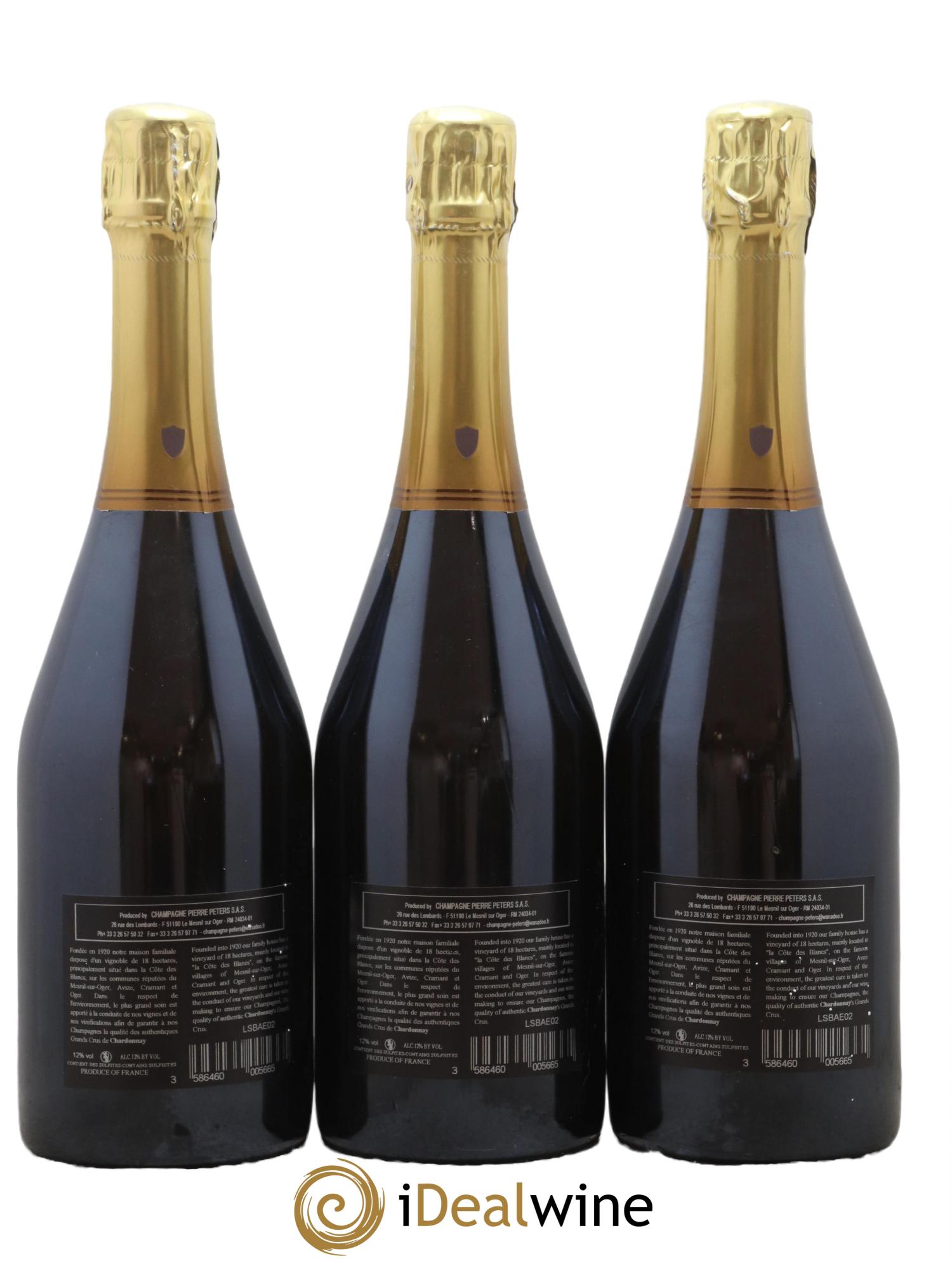 Cuvée Spéciale les Chétillons Blanc de Blancs Brut Pierre Péters  2004 - Lot de 3 bouteilles - 1