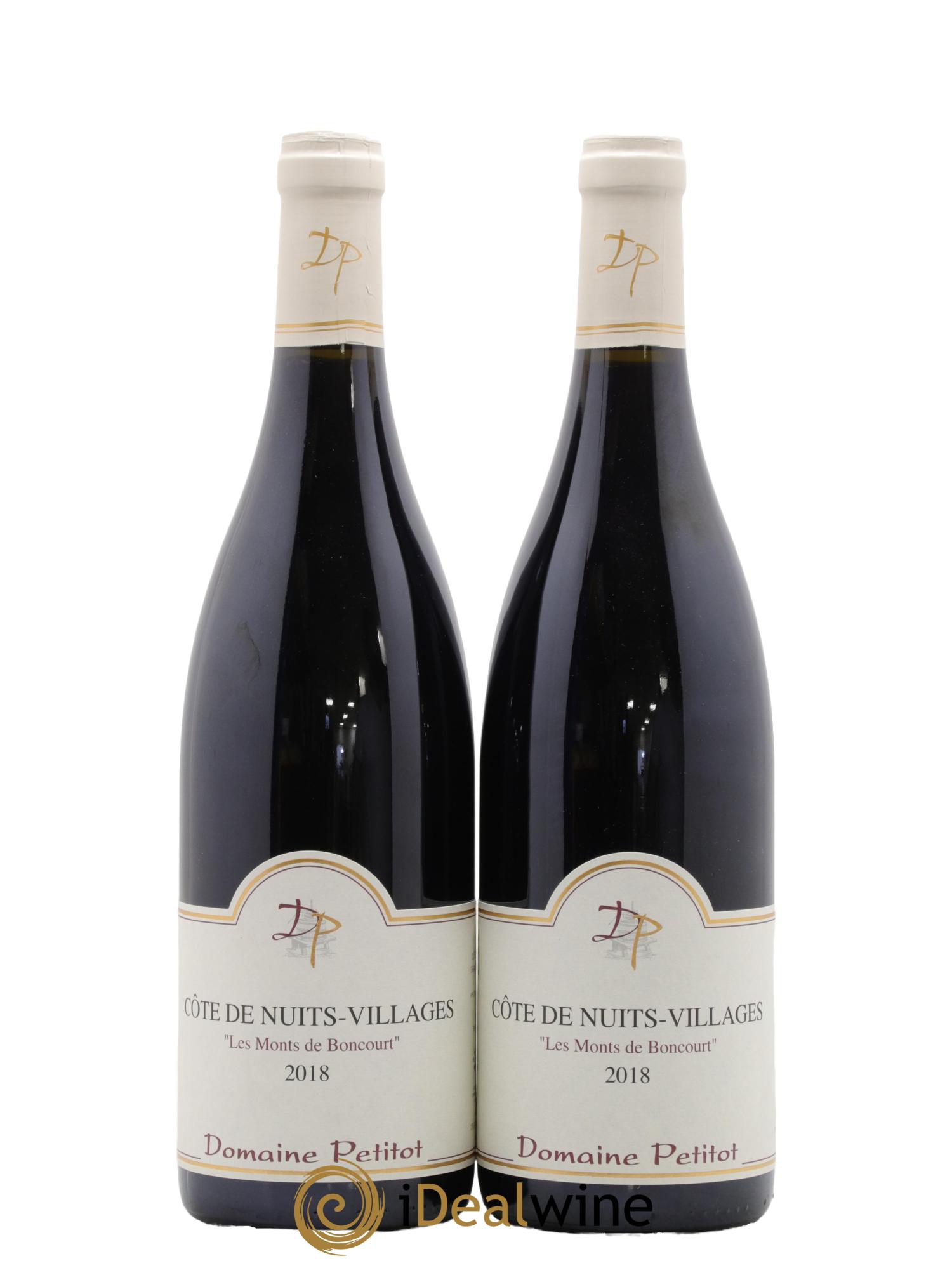 Côte de Nuits-Villages Les Monts de Boncourt Petitot 2018 - Lot de 2 bouteilles - 0
