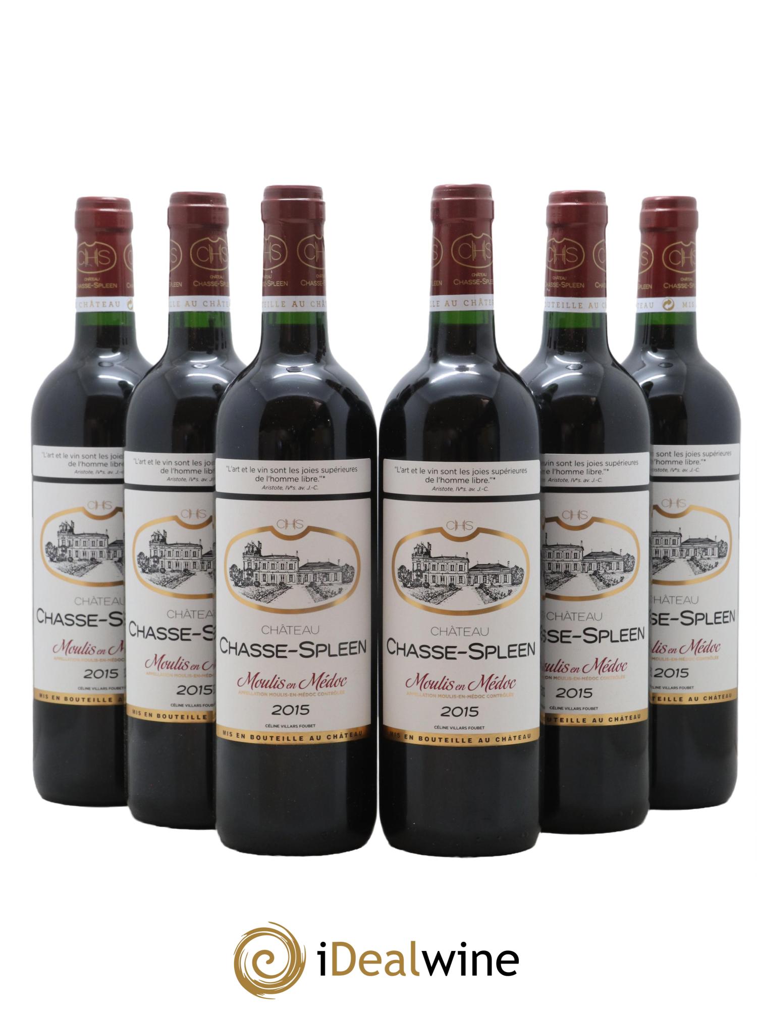 Château Chasse Spleen 2015 - Lot de 6 bouteilles - 0