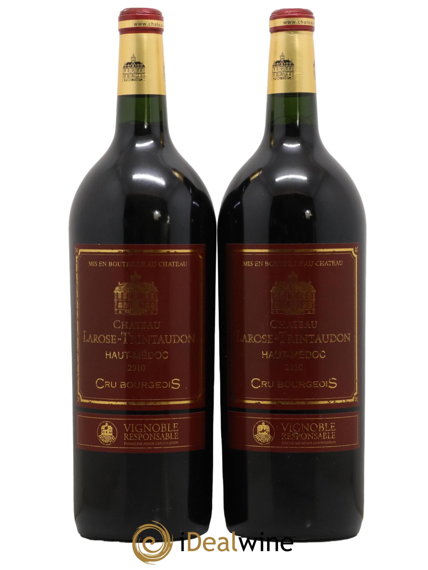 Château Larose Trintaudon Cru Bourgeois 2010 - Lot de 2 magnums - 0