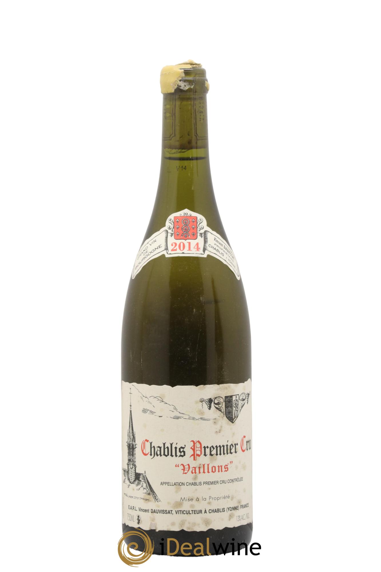 Chablis 1er Cru Vaillons Vincent Dauvissat (Domaine) 2014 - Lot de 1 bouteille - 0