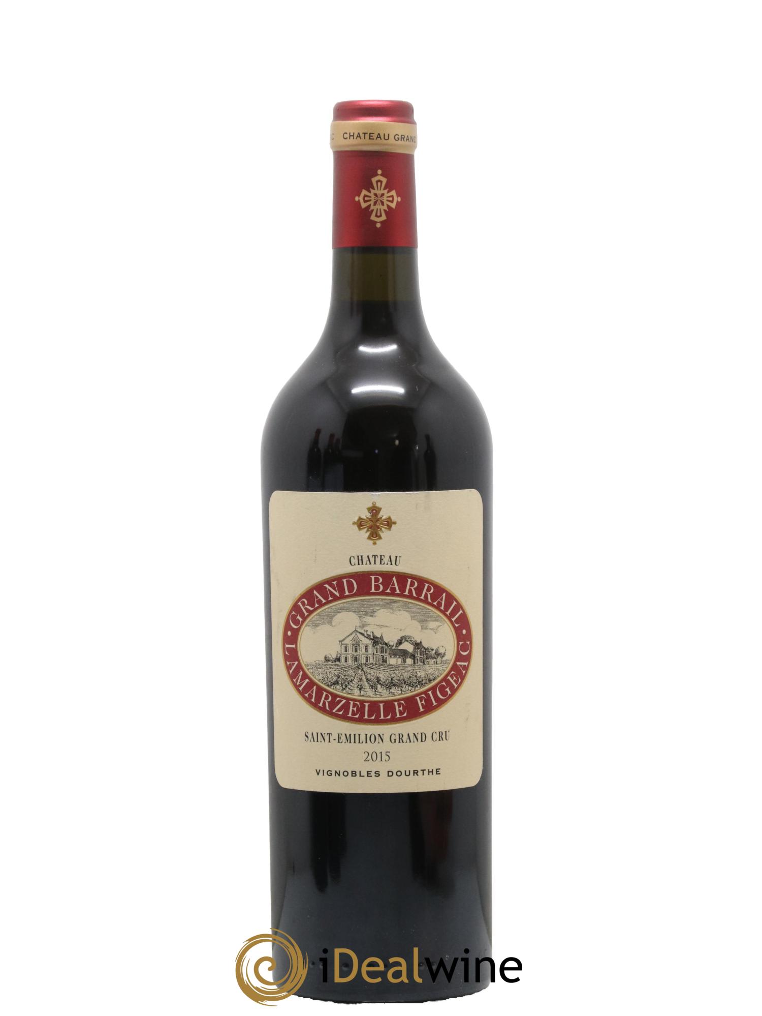 Château Grand Barrail Lamarzelle Figeac Grand Cru Classé 2015 - Lot de 1 bouteille - 0