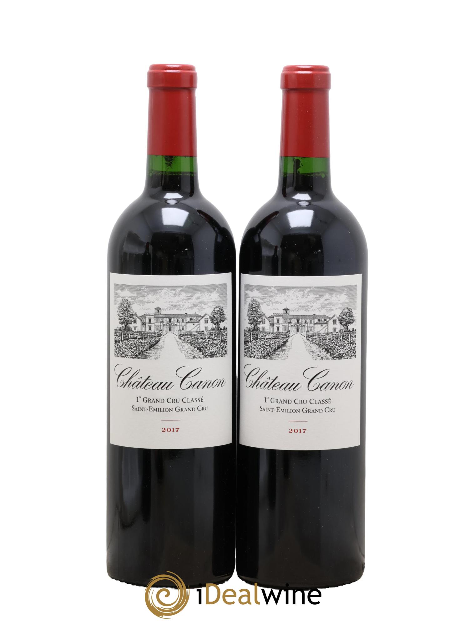 Château Canon 1er Grand Cru Classé B 2017 - Lotto di 2 bottiglie - 0