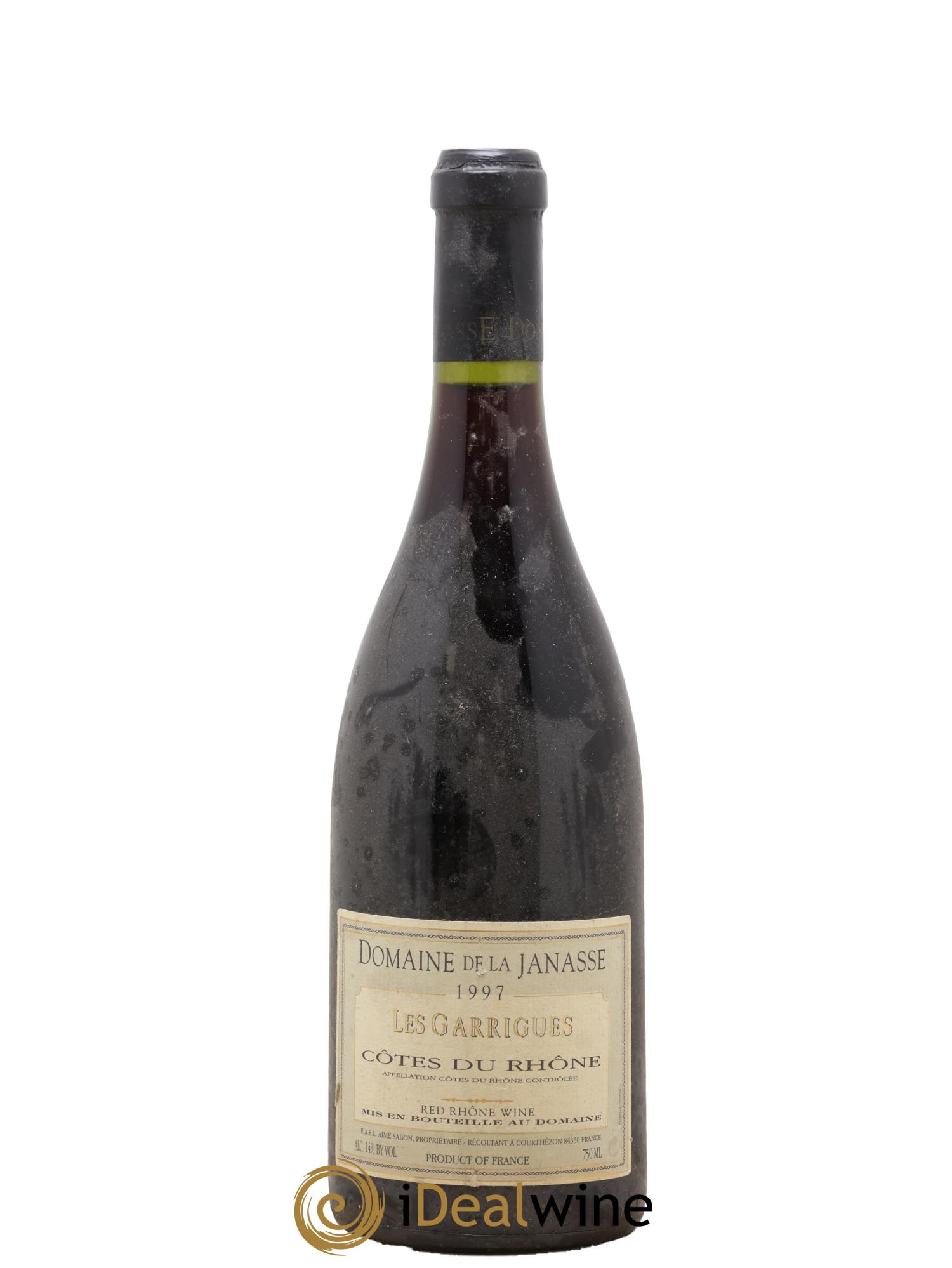 Côtes-du-Rhône La Janasse (Domaine de) Les Garrigues Aimé Sabon 1997 - Lot de 1 bouteille - 0