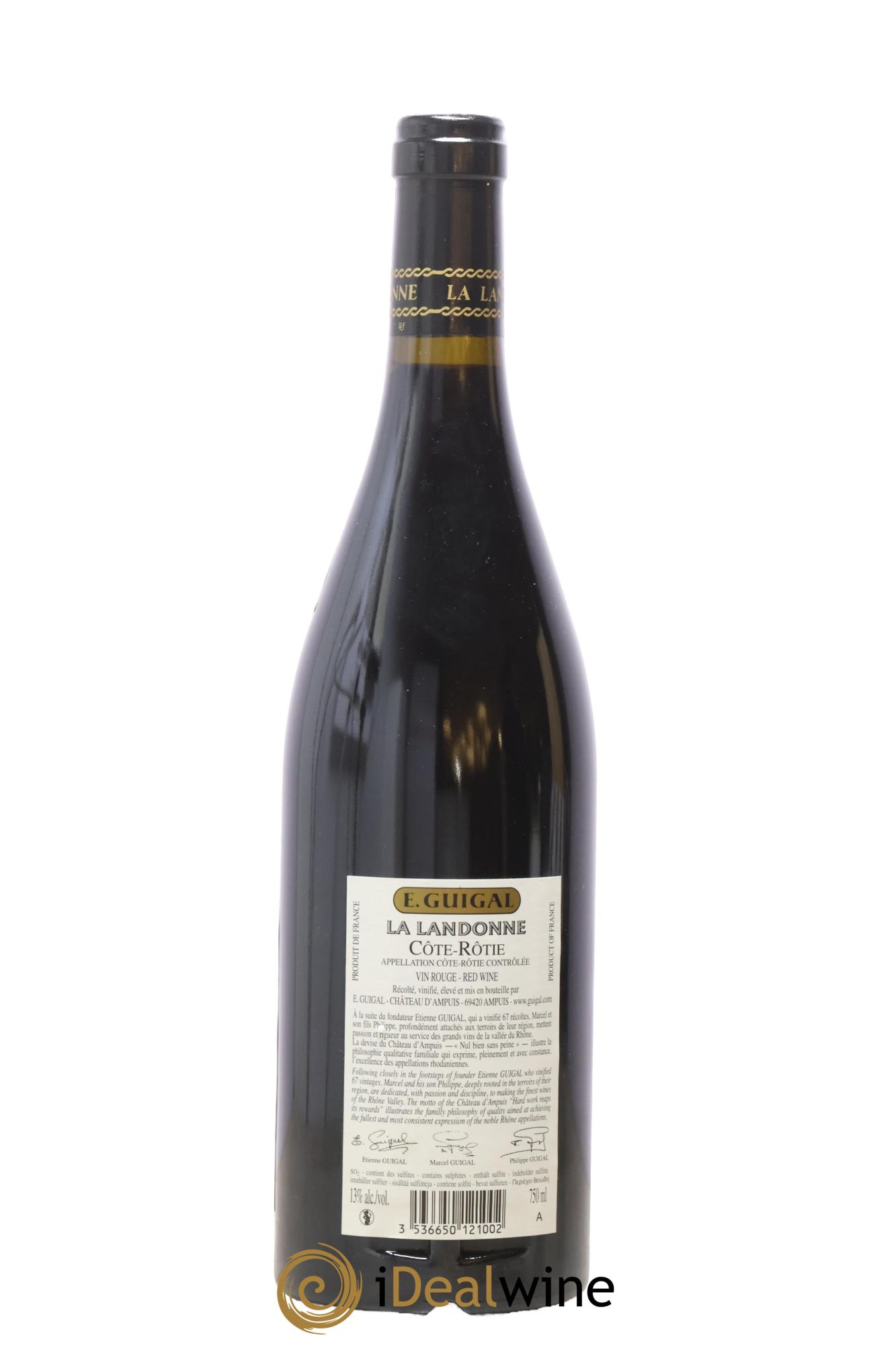 Côte-Rôtie La Landonne Guigal 2011 - Lot of 1 bottle - 1