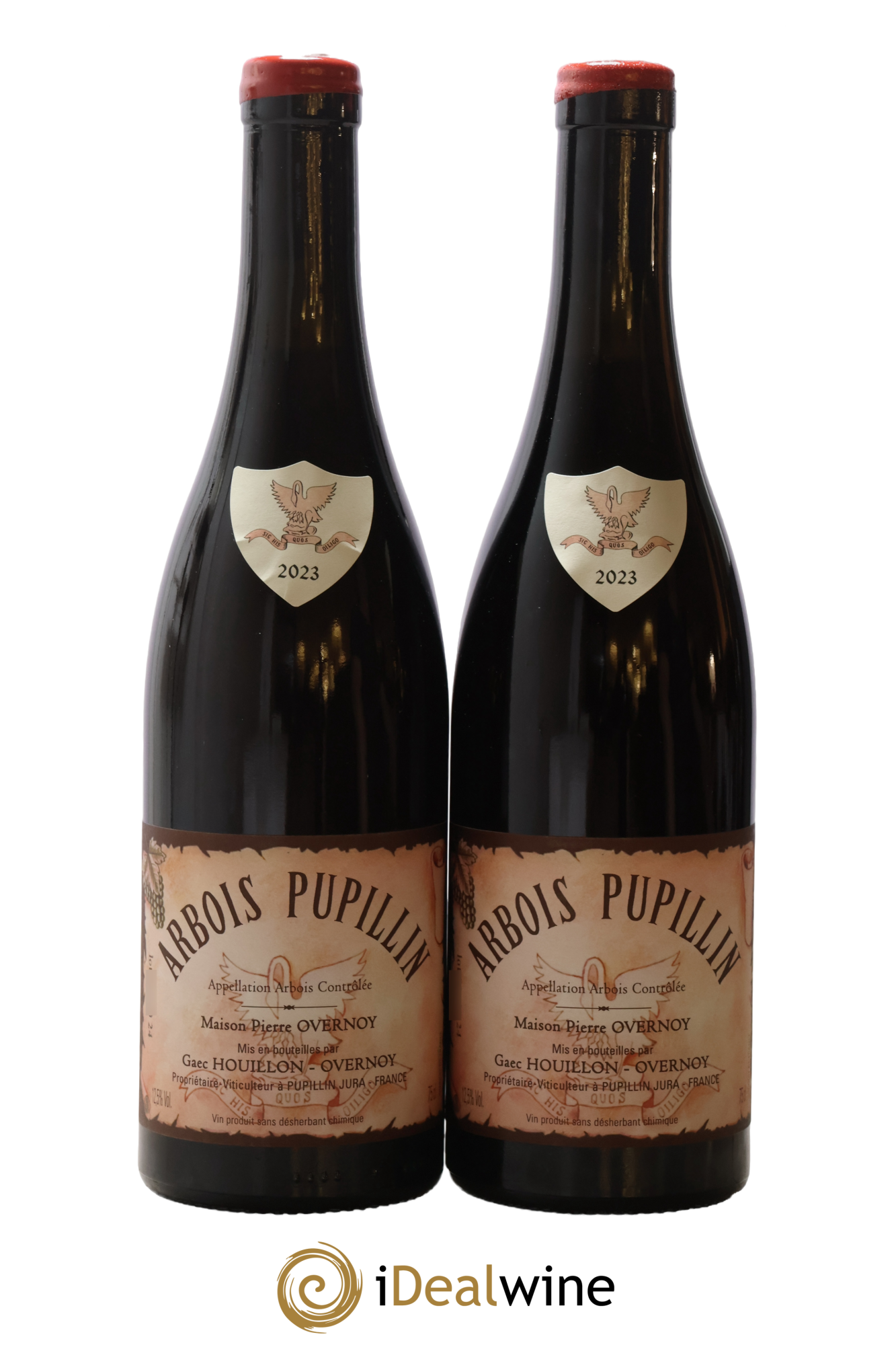 Arbois-Pupillin Poulsard (cire rouge) Overnoy-Houillon (Domaine) 2023 - Lot of 2 bottles - 0