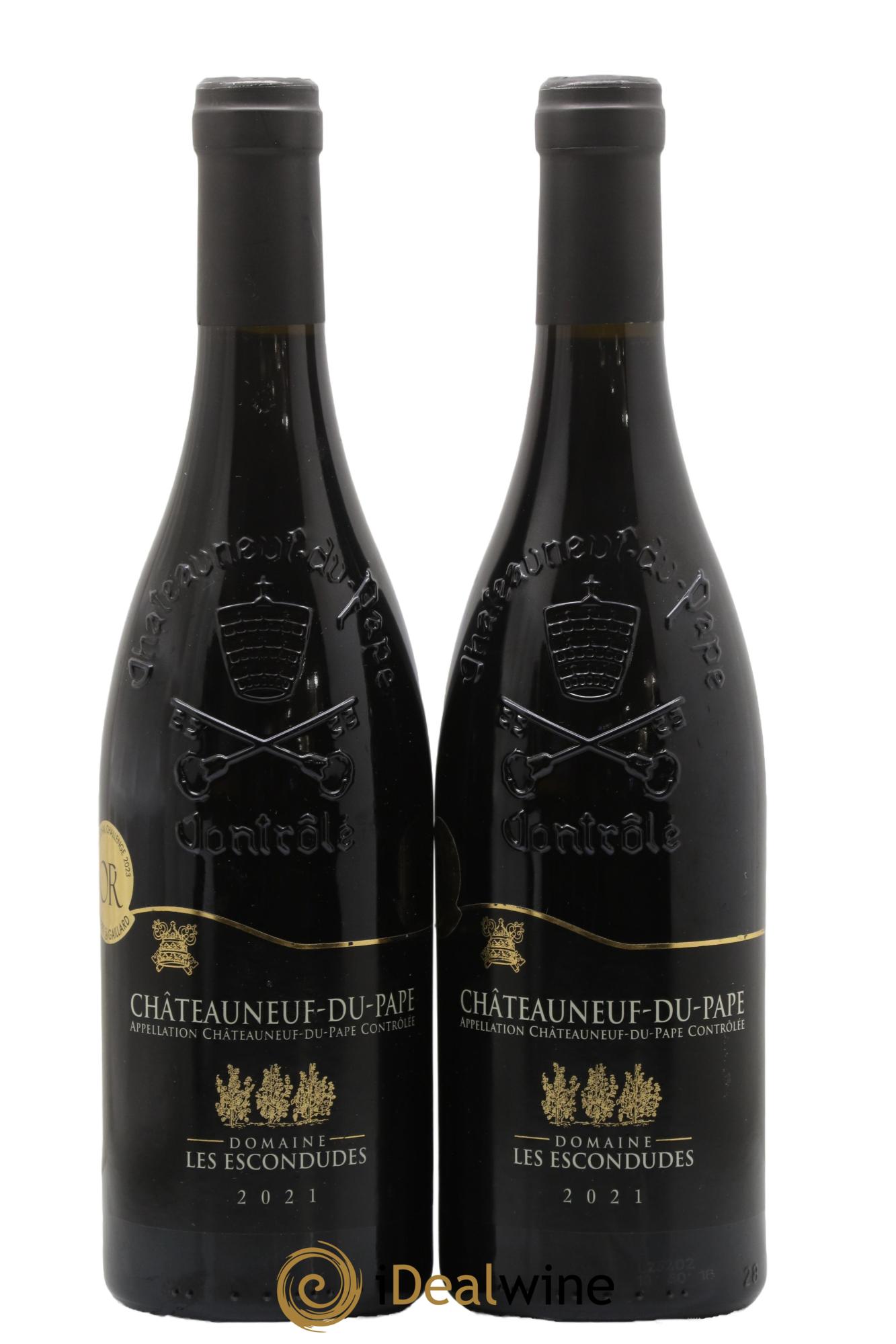 Châteauneuf-du-Pape Domaine les Escondudes 2021 - Lot de 2 bouteilles - 0