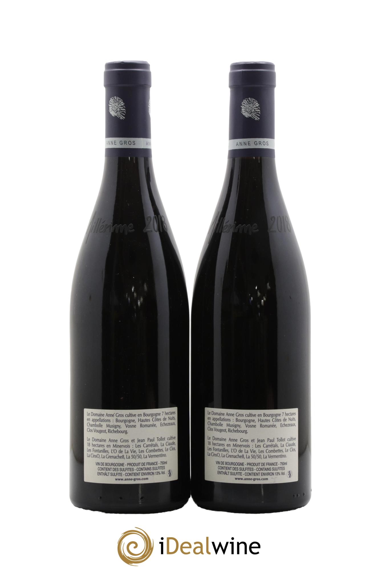 Richebourg Grand Cru Anne Gros 2018 - Lotto di 2 bottiglie - 1