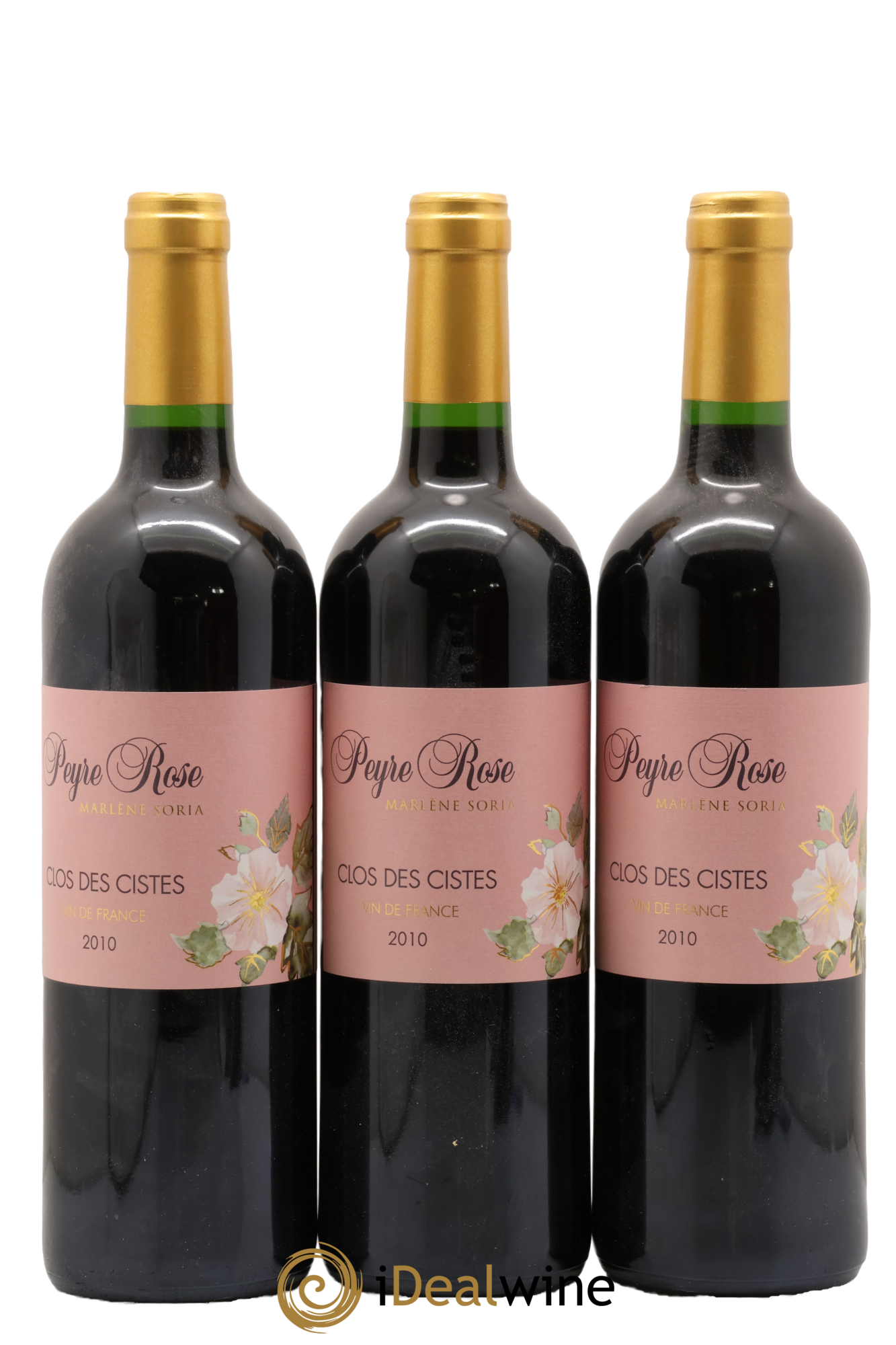Vin de France (anciennement Coteaux du Languedoc) Domaine Peyre Rose Les Cistes Marlène Soria 2010 - Posten von 3 Flaschen - 0