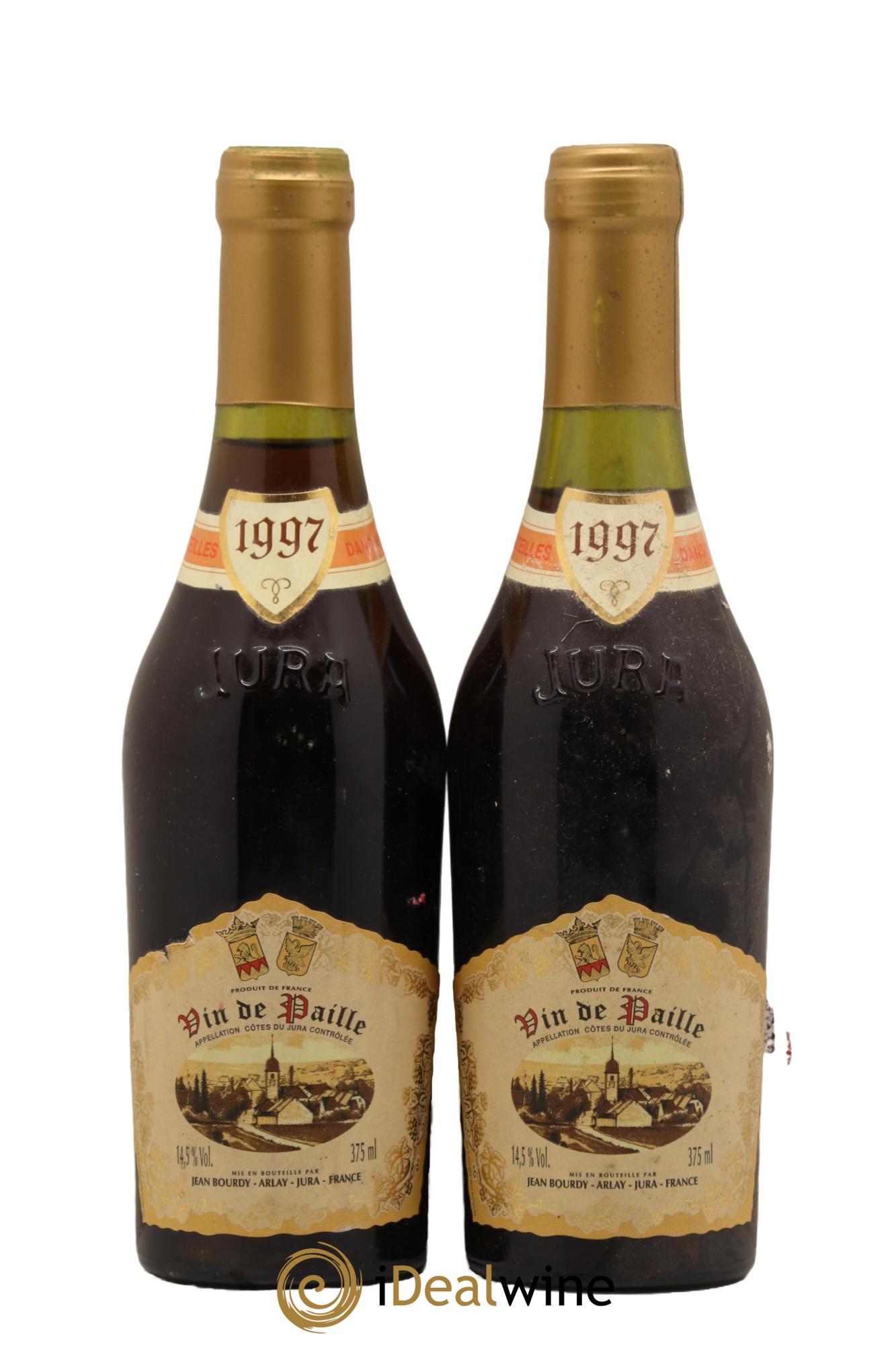 Côtes du Jura Vin de Paille Jean Bourdy 1997 - Posten von 2 Demi-Flaschen - 0