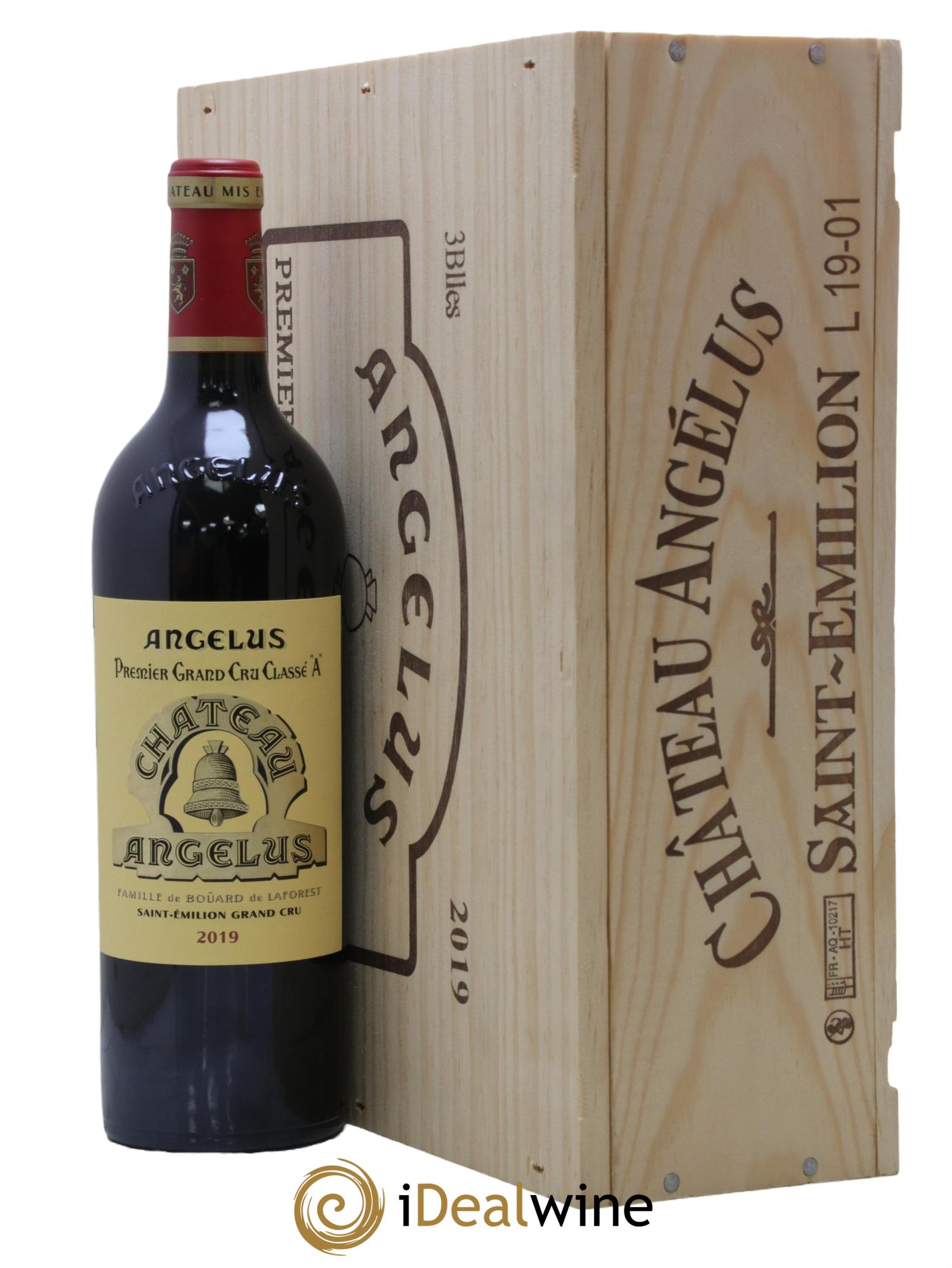 Château Angélus 1er Grand Cru Classé A 2019 - Lot of 3 bottles - 2