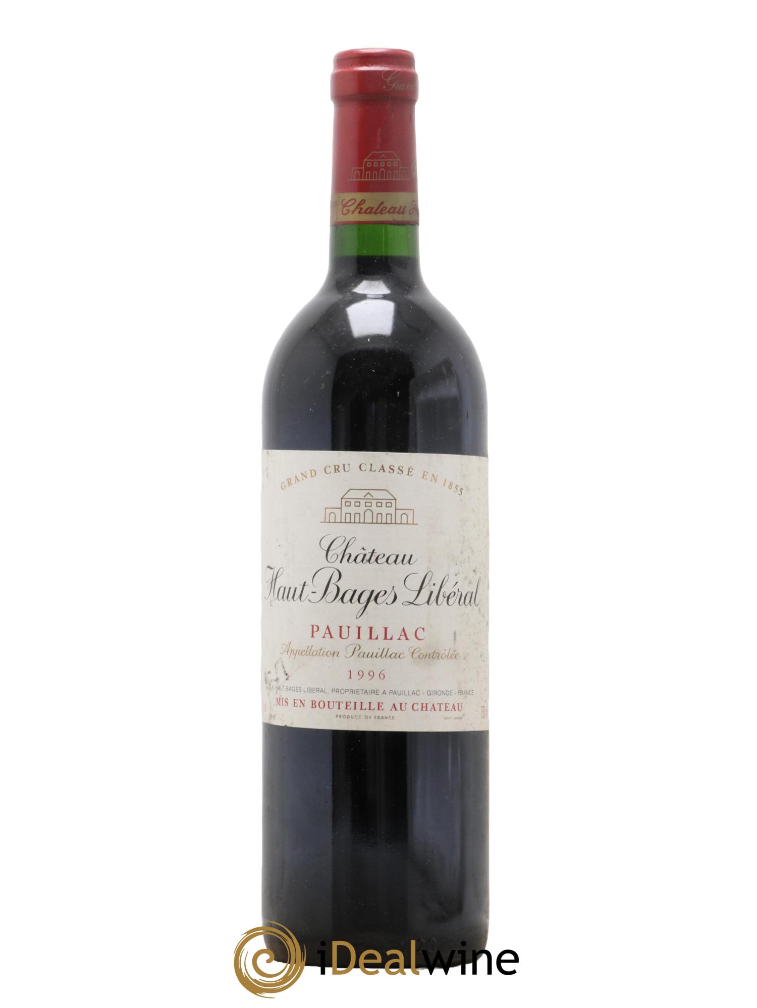 Château Haut Bages Libéral 5ème Grand Cru Classé 1996 - Lot de 1 bouteille - 0