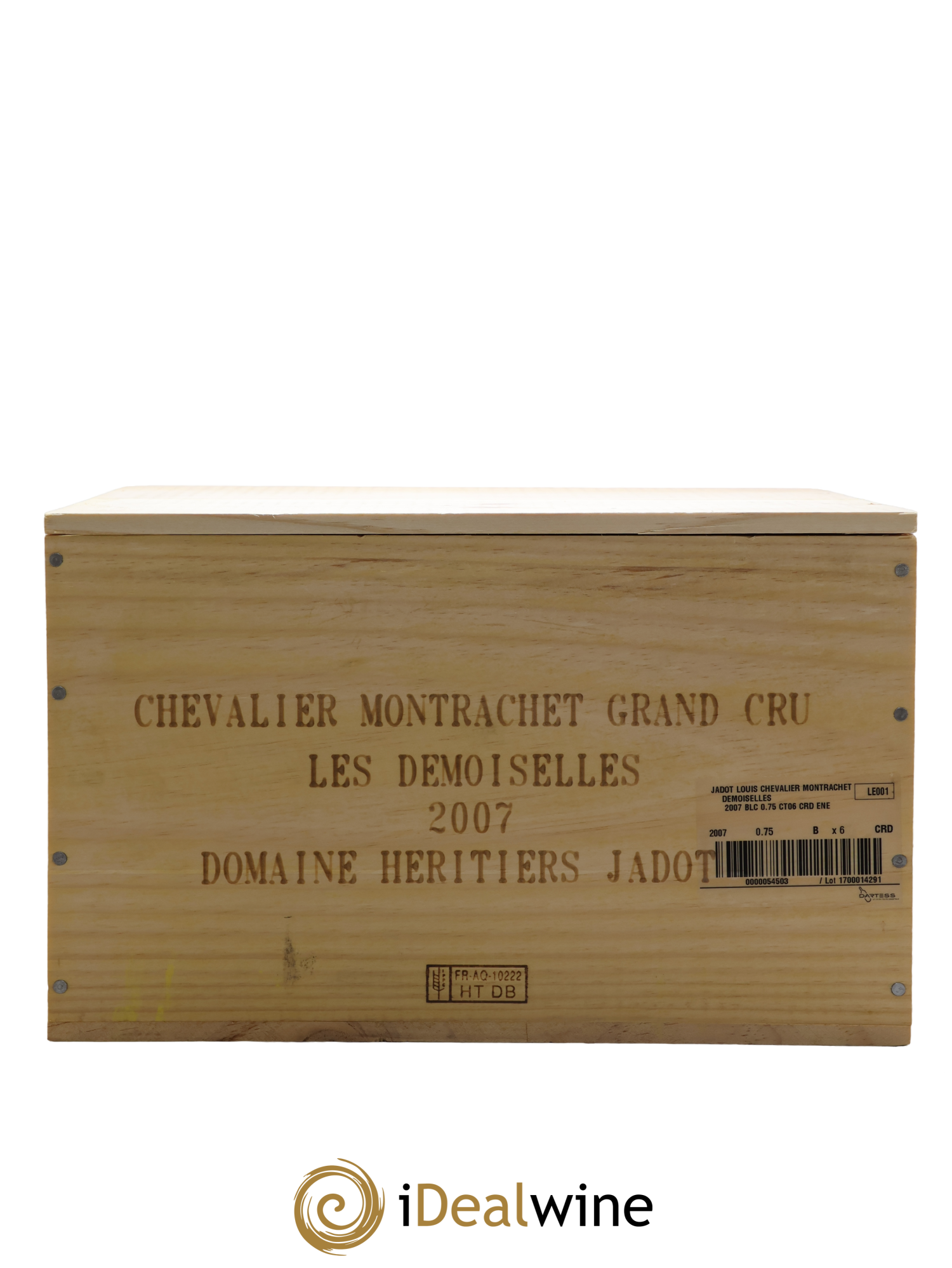 Chevalier-Montrachet Grand Cru Les Demoiselles Héritiers Louis Jadot (Domaine des) - Louis Jadot 2007 - Lot de 6 bouteilles - 6
