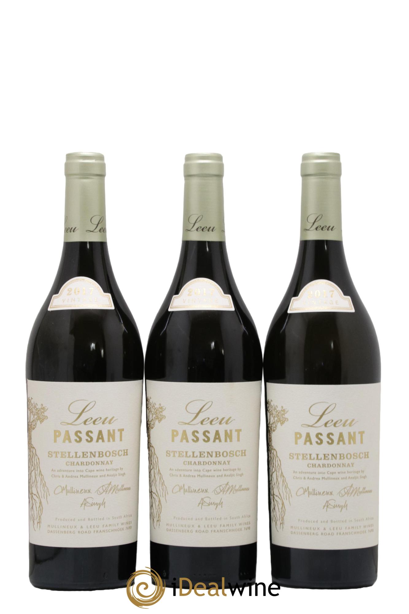 Afrique du Sud Leeu Passant Chardonnay Stellenbosch 2017 - Posten von 3 Flaschen - 0