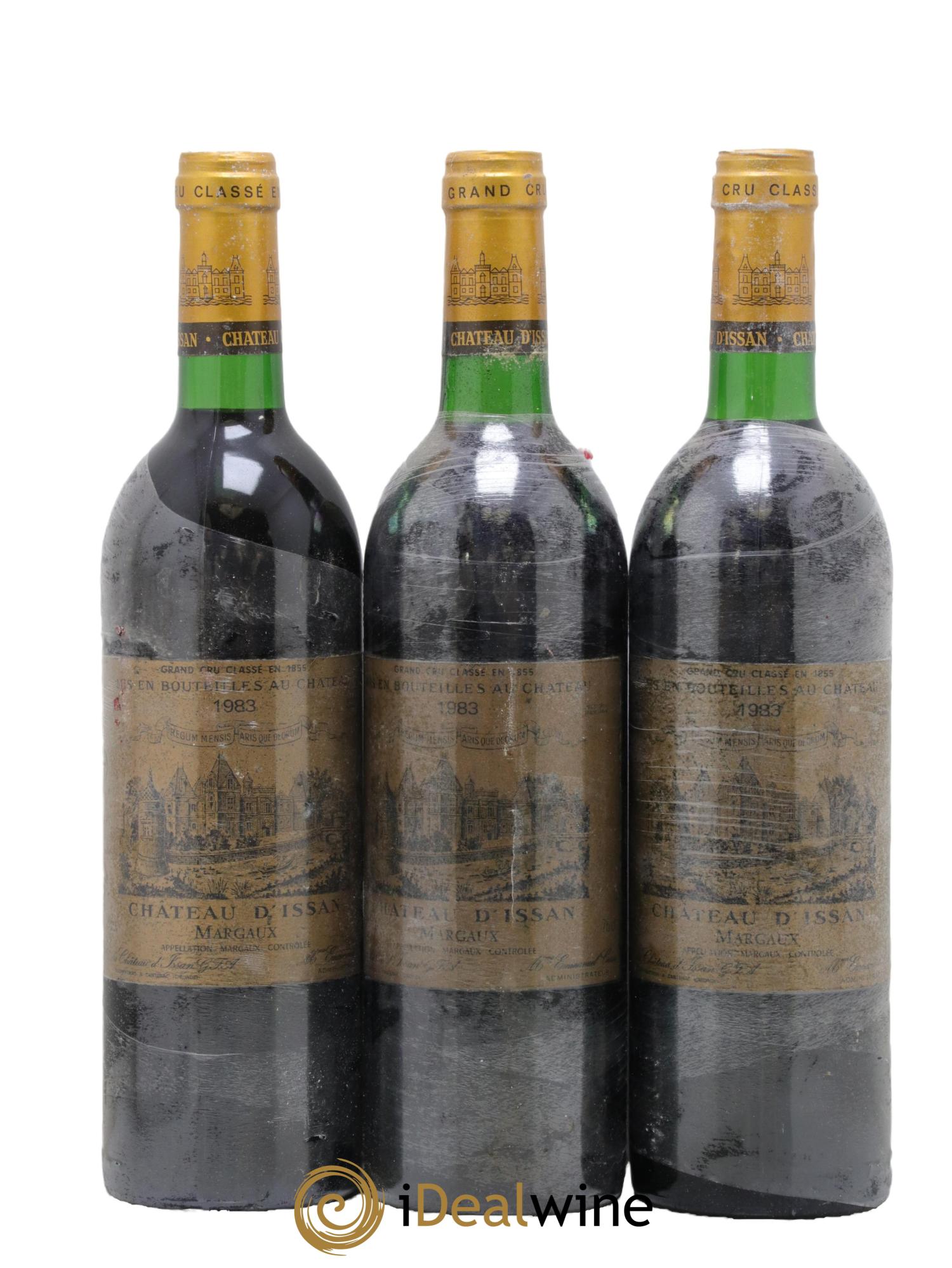 Château d'Issan 3ème Grand Cru Classé 1983 - Lot of 3 bottles - 0