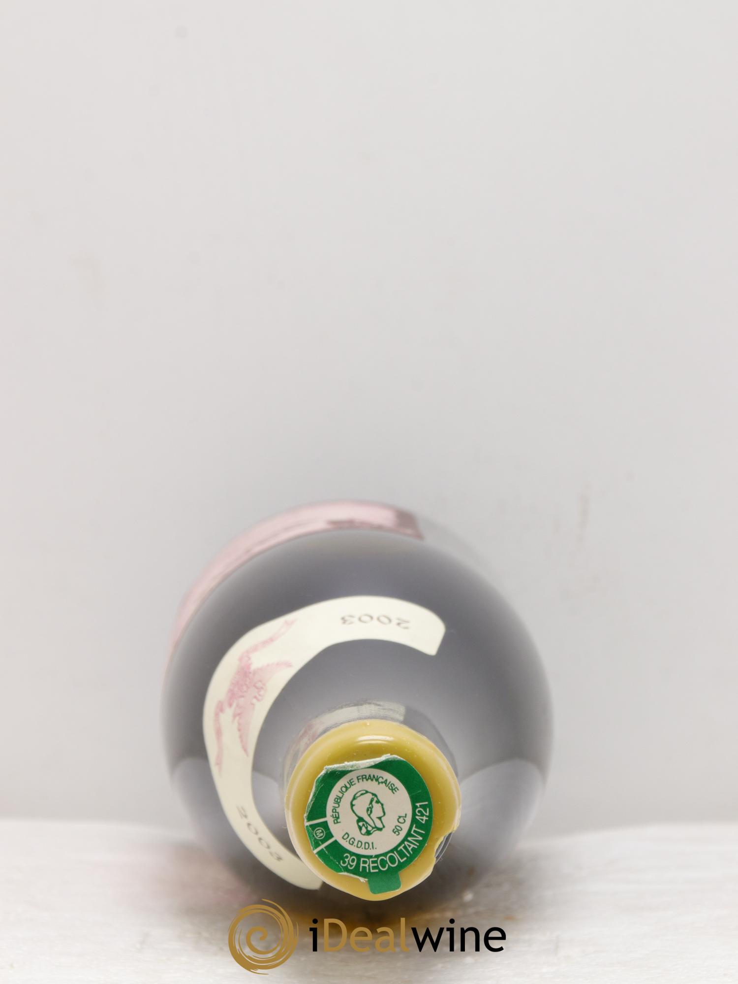 Arbois-Pupillin Vieux Savagnin Ouillé 50cl (VSO) Overnoy-Houillon (Domaine) 2003 - Lot de 1 format 50cl - 1