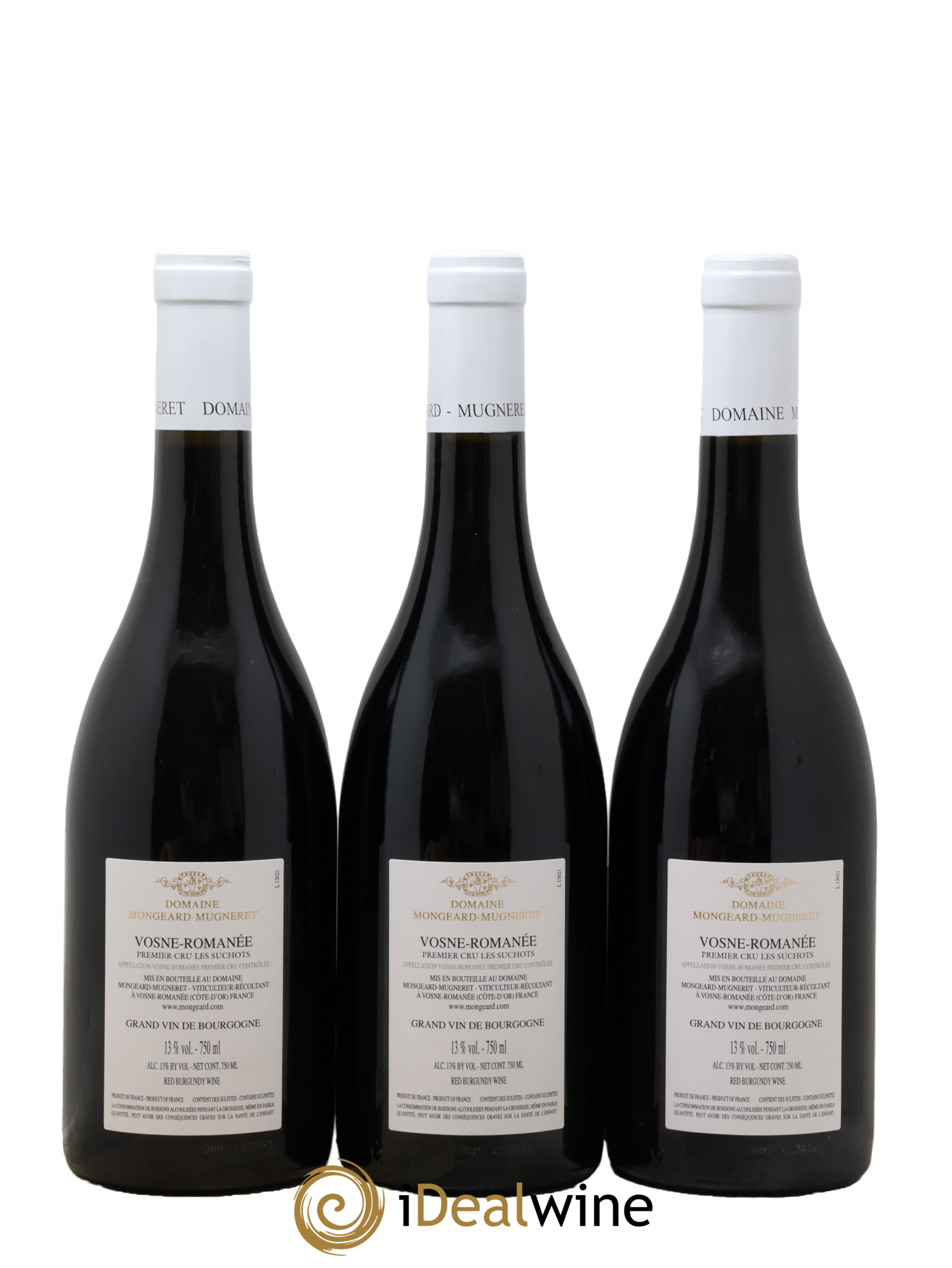Vosne-Romanée 1er Cru Les Suchots Mongeard-Mugneret (Domaine) Les Suchots Mugneret Gibourg 2021 - Lot of 3 bottles - 1