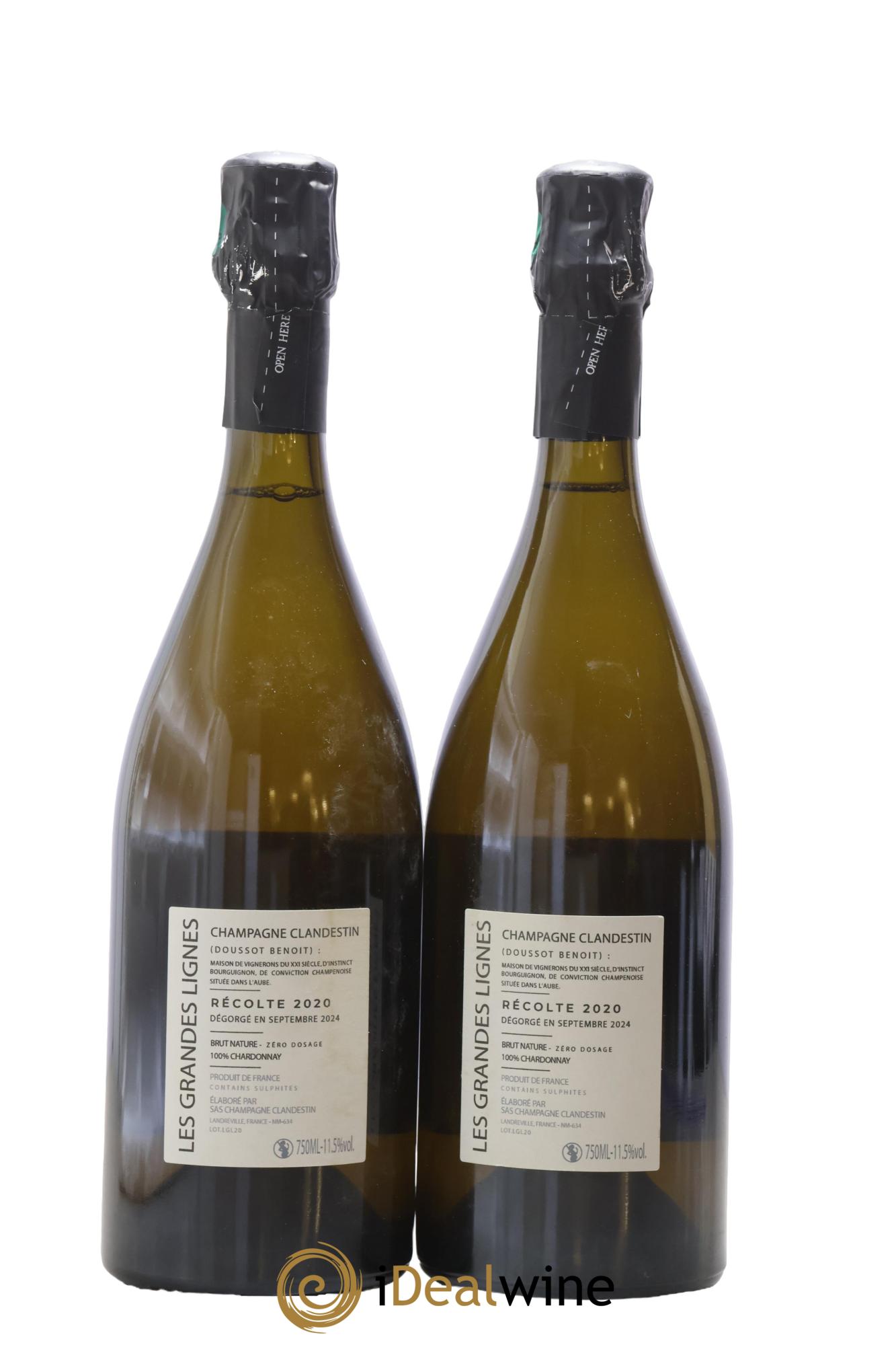 Les Grandes Lignes Clandestin 2020 - Lot of 2 bottles - 1