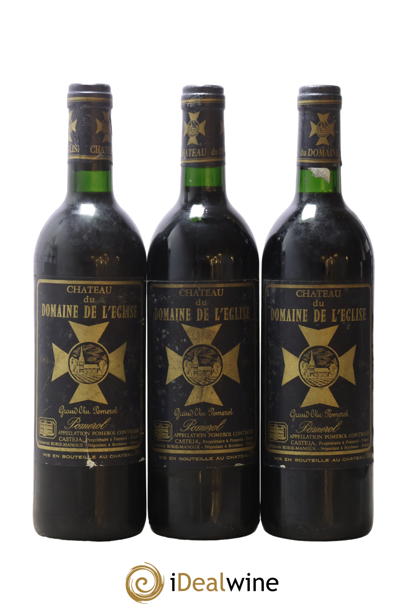 Château du Domaine de l'Église 1984 - Lot of 3 bottles - 0