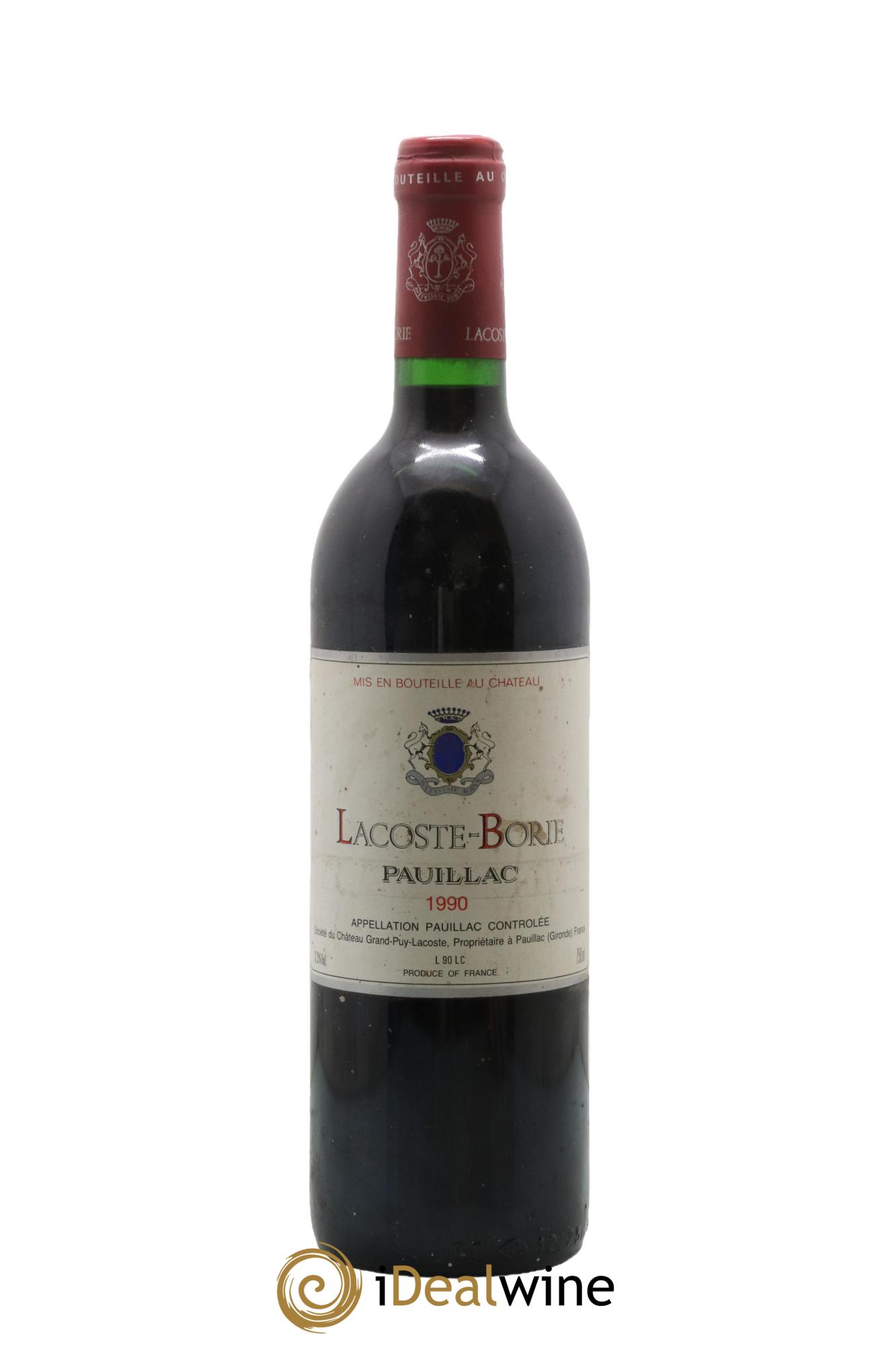 Lacoste Borie 1990 - Lot de 1 bouteille - 0