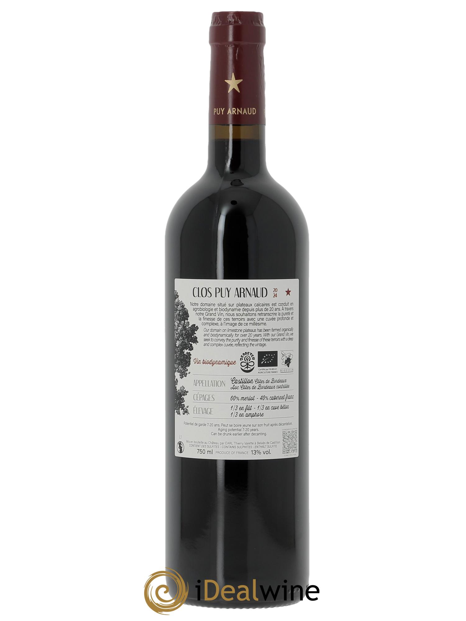 Clos Puy Arnaud  2024 - Lote de 1 botella - 1
