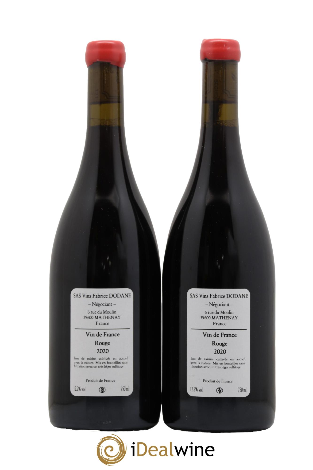 Vin de France GG Le Dos D Chat Domaine Fabrice Dodane 2020 - Posten von 2 Flaschen - 1