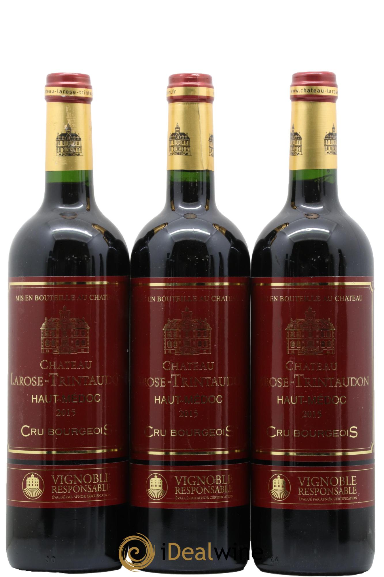 Château Larose Trintaudon Cru Bourgeois 2015 - Lot de 3 bouteilles - 0