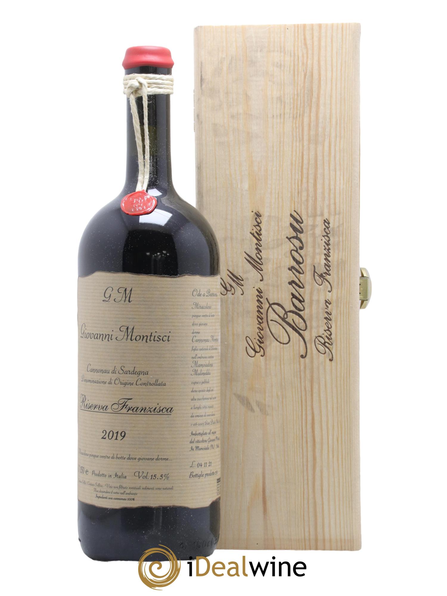Sardaigne Cannonau di Sardegna Riserva Franzisca Giovanni Montisci 2019 - Lot de 1 magnum - 0