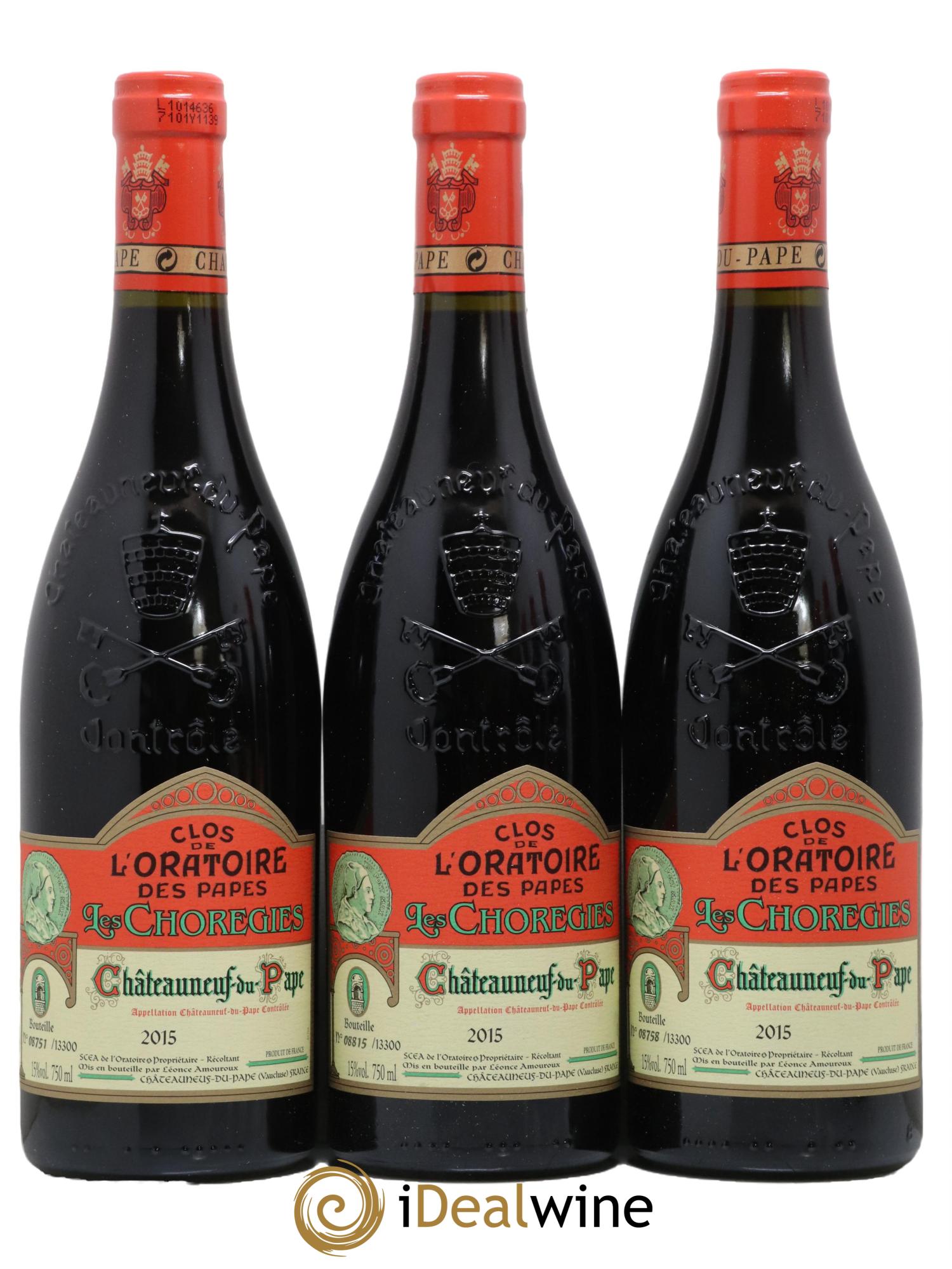 Châteauneuf-du-Pape Les Choregies Clos de l'Oratoire des Papes 2015 - Lot de 6 bouteilles - 2