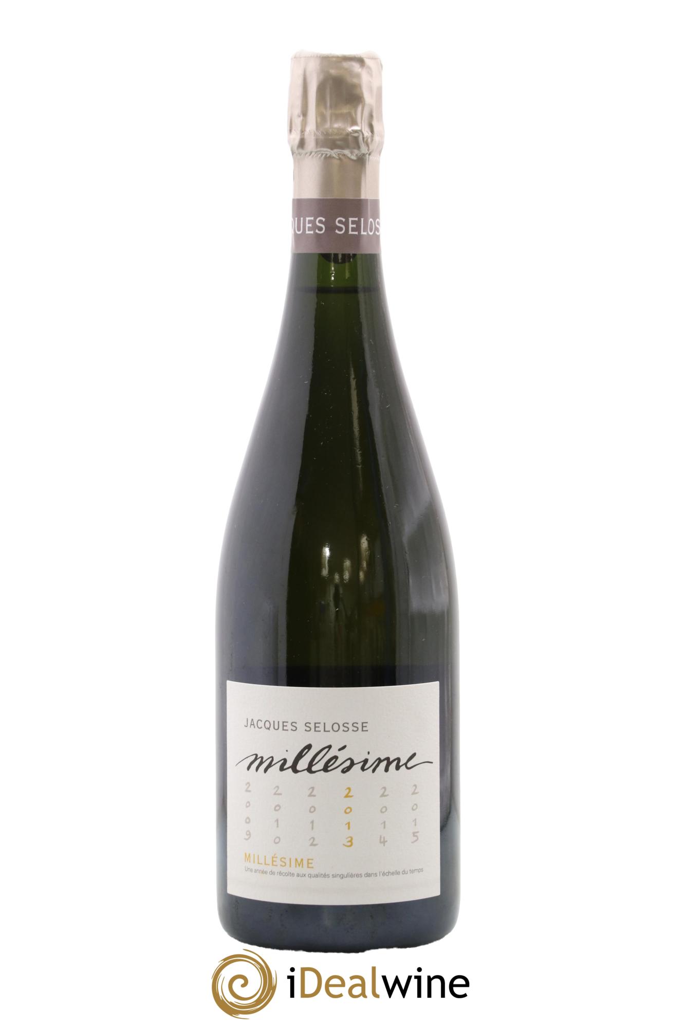 1er Cru Millésimé Extra-Brut Jacques Selosse 2013 - Lot de 1 bouteille - 0