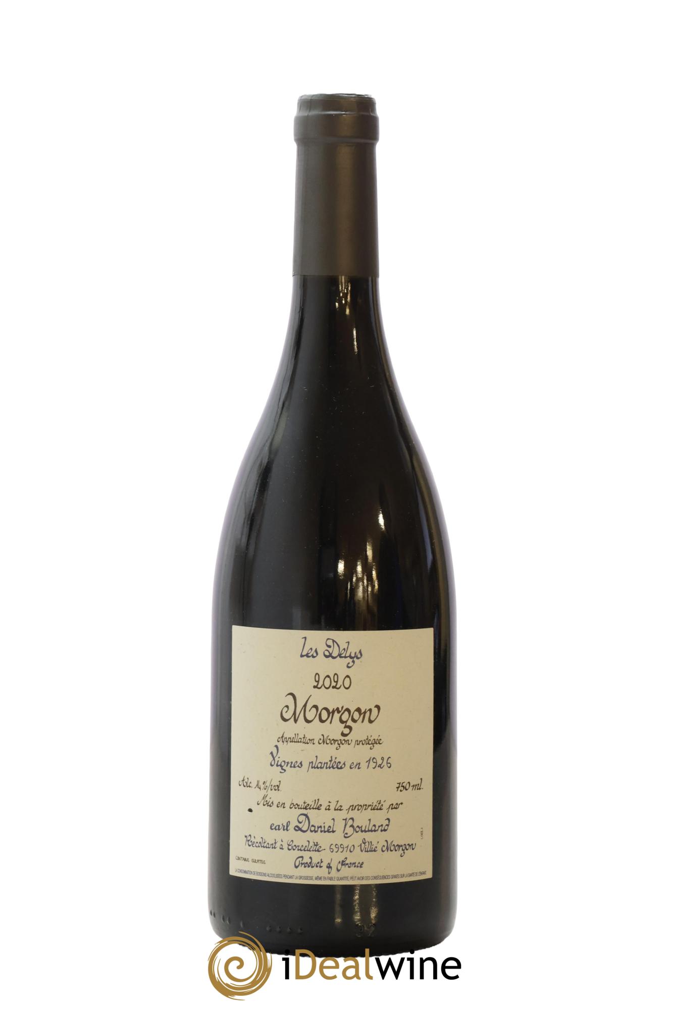 Morgon Les Delys Vielles Vignes de 1926 Daniel Bouland (Domaine) 2020 - Lot of 1 bottle - 0