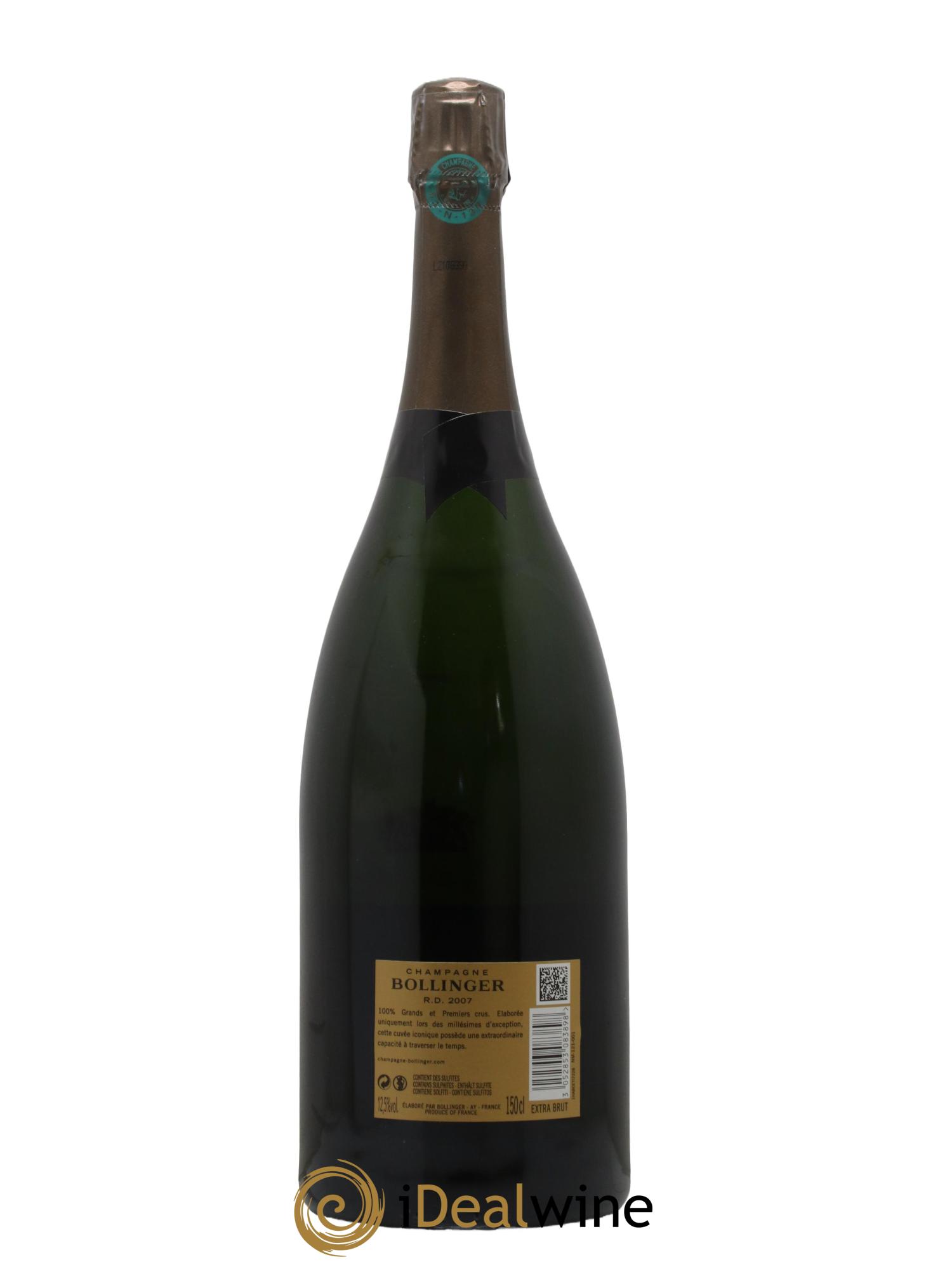 R.D. Extra-Brut Bollinger 2007 - Posten von 1 Magnum - 1