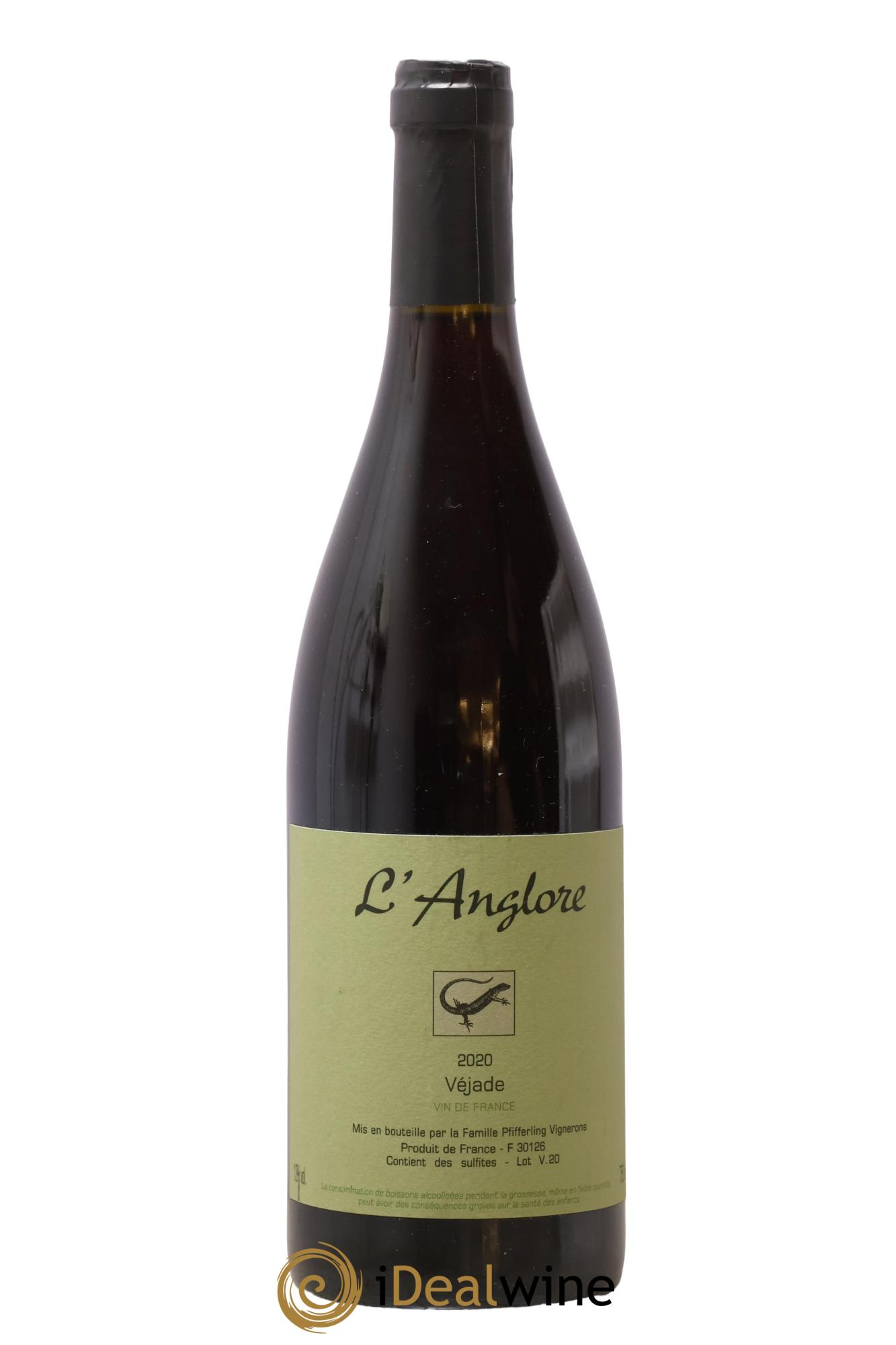 Vin de France Véjade L'Anglore 2020 - Posten von 1 Flasche - 0