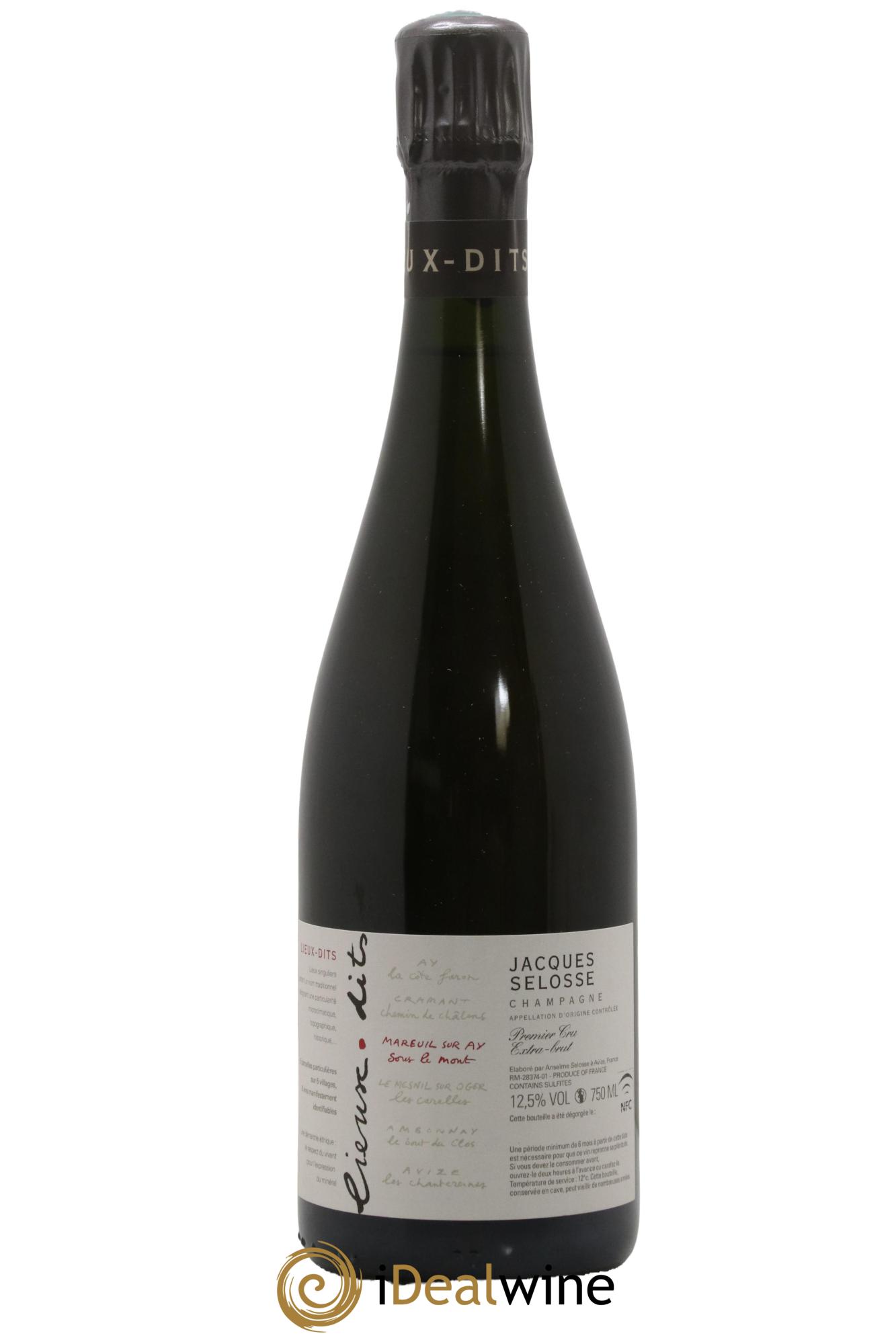 Mareuil sur Ay Sous le Mont Extra-Brut Jacques Selosse - Lot de 1 bouteille - 0