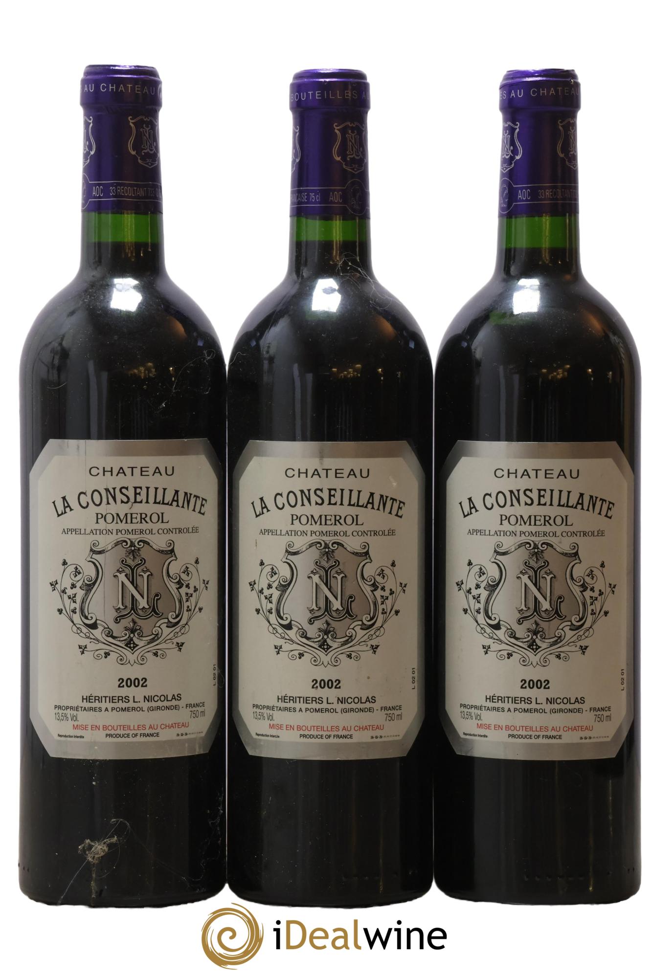 Château la Conseillante 2002 - Posten von 3 Flaschen - 0