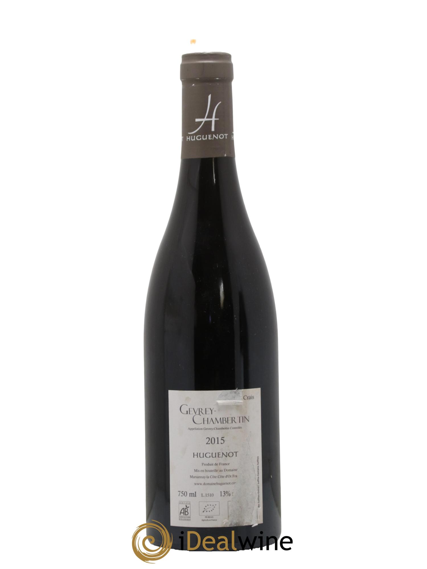Gevrey-Chambertin Les Crais Huguenot 2015 - Lot de 1 bouteille - 1