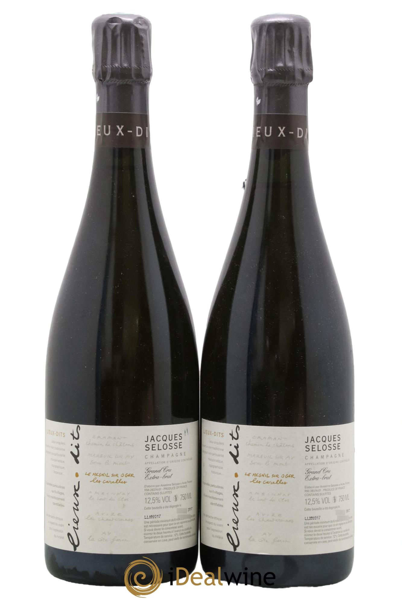 Les Carelles Blanc de Blancs Jacques Selosse - Lot de 2 bouteilles - 0